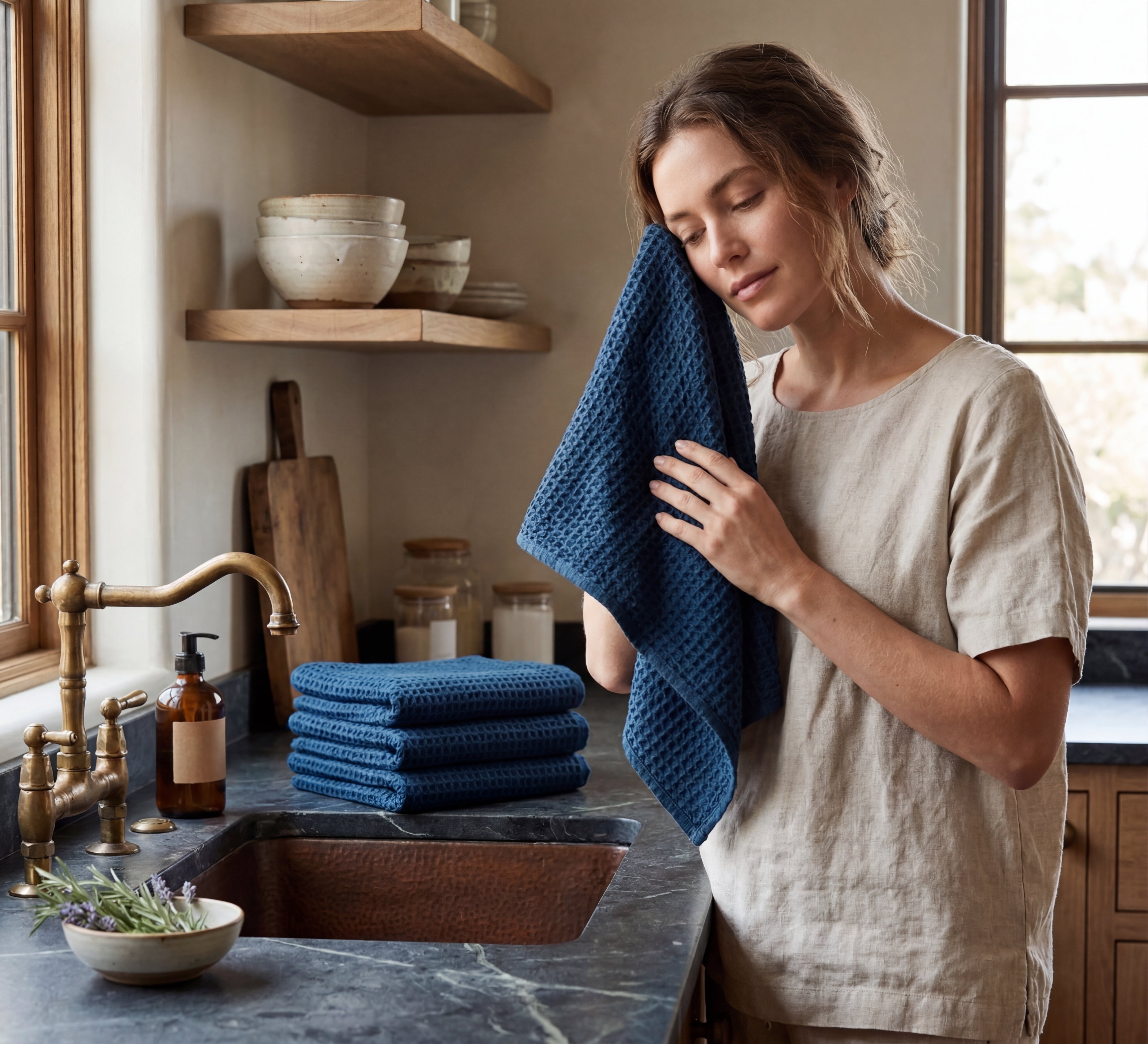 Waffle Hand Towels