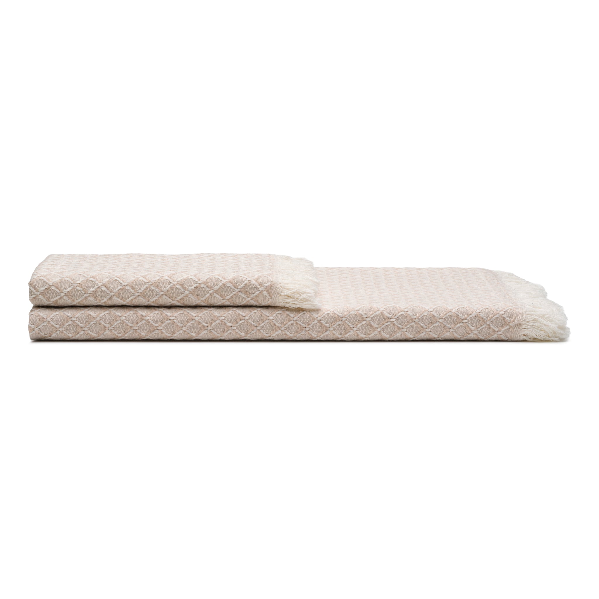 Serenity Grid Turkish Cotton Towels