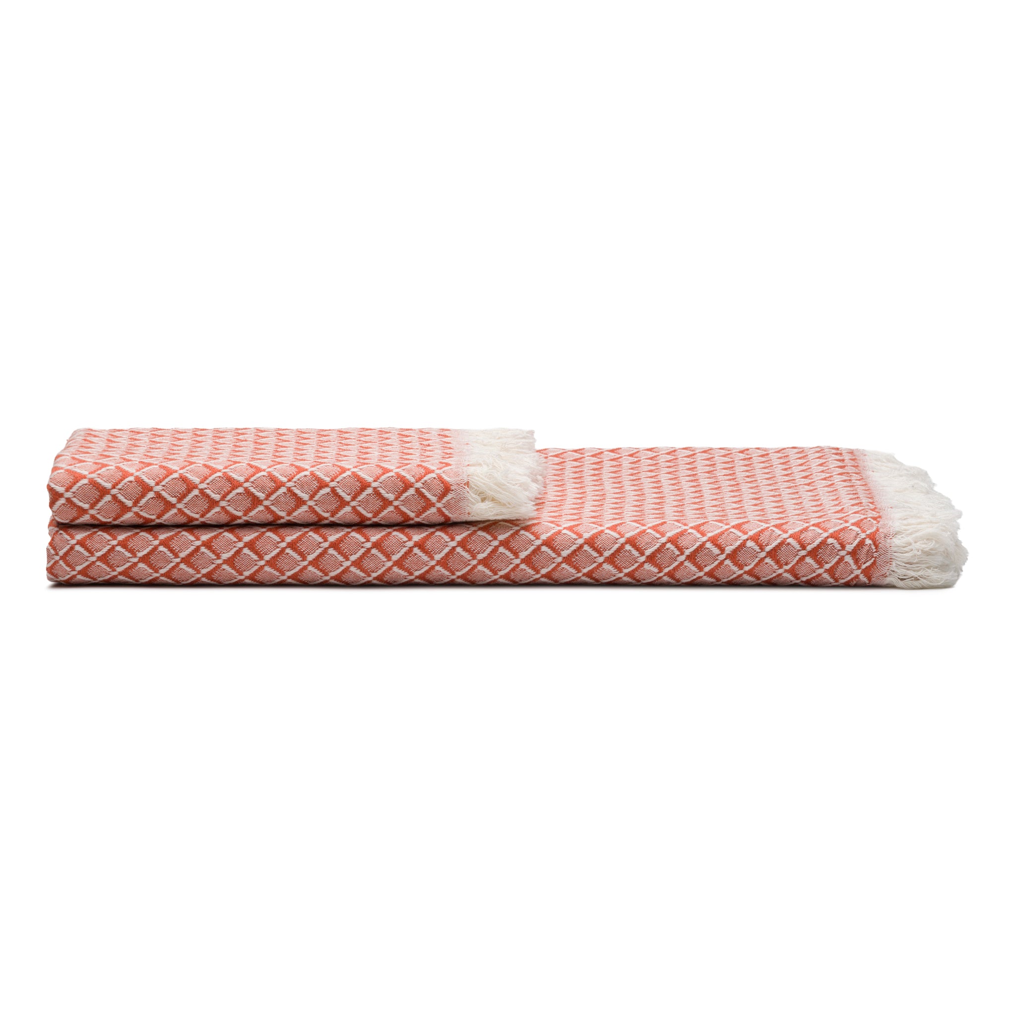 Serenity Grid Turkish Cotton Towels
