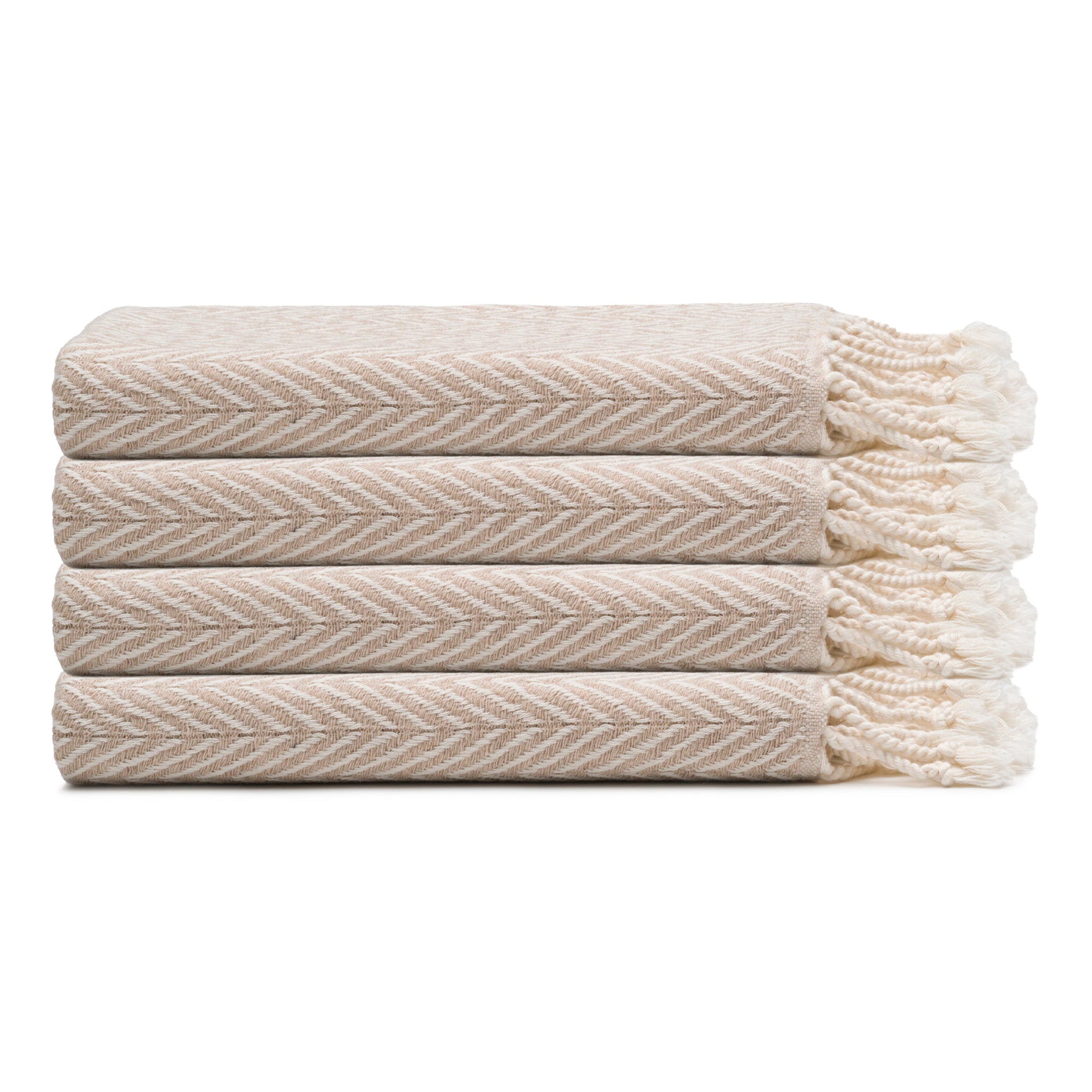 Herringbone Turkish Cotton Hand Towel Bundle