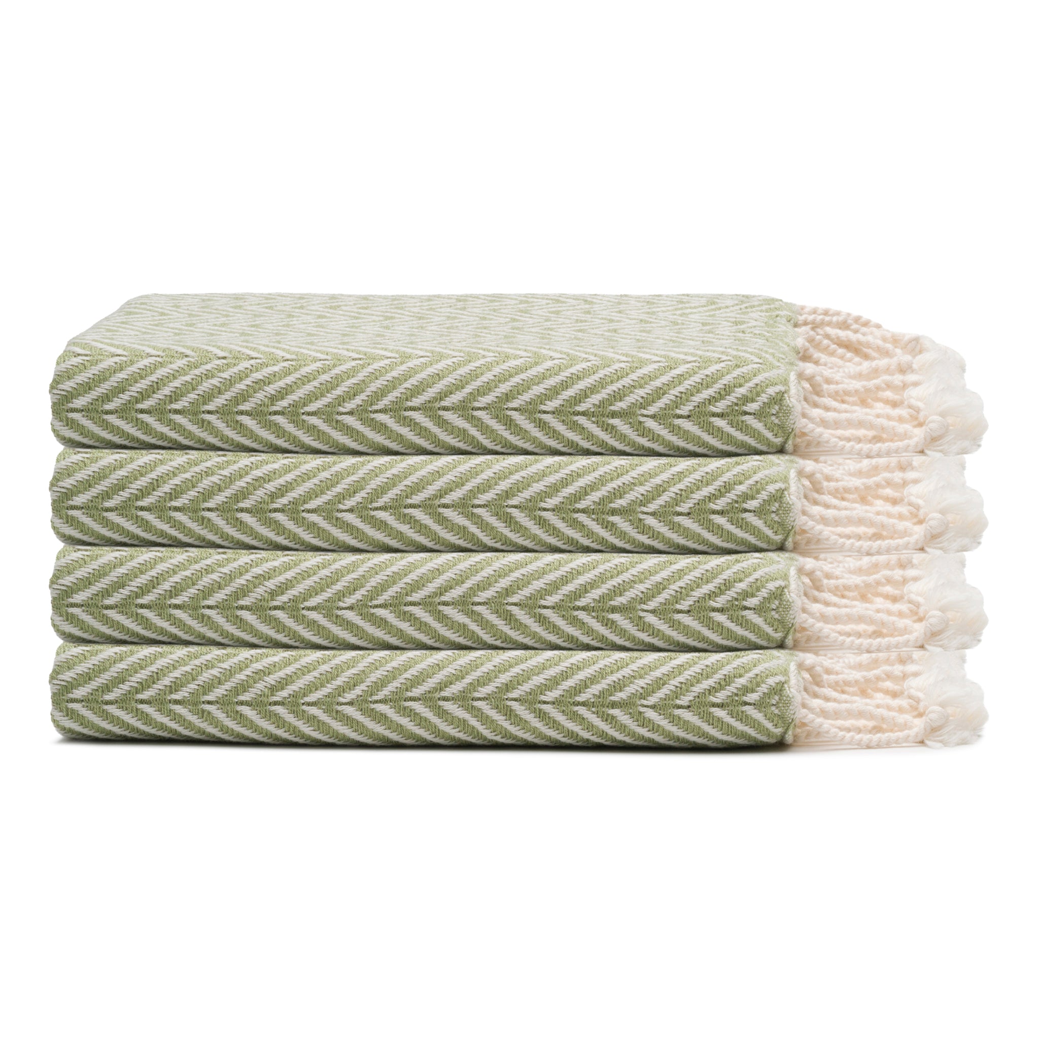 Herringbone Turkish Cotton Hand Towel Bundle