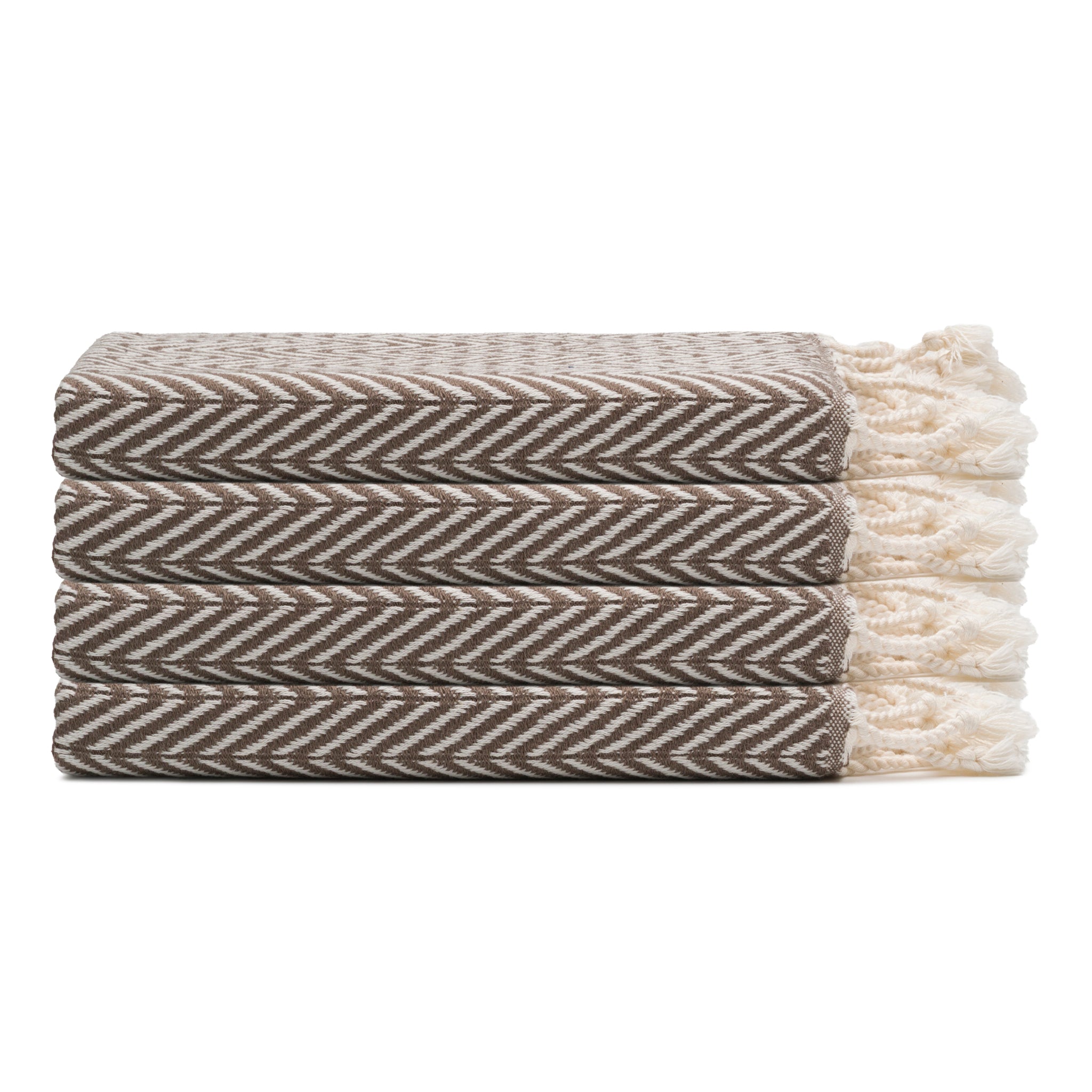 Herringbone Turkish Cotton Hand Towel Bundle