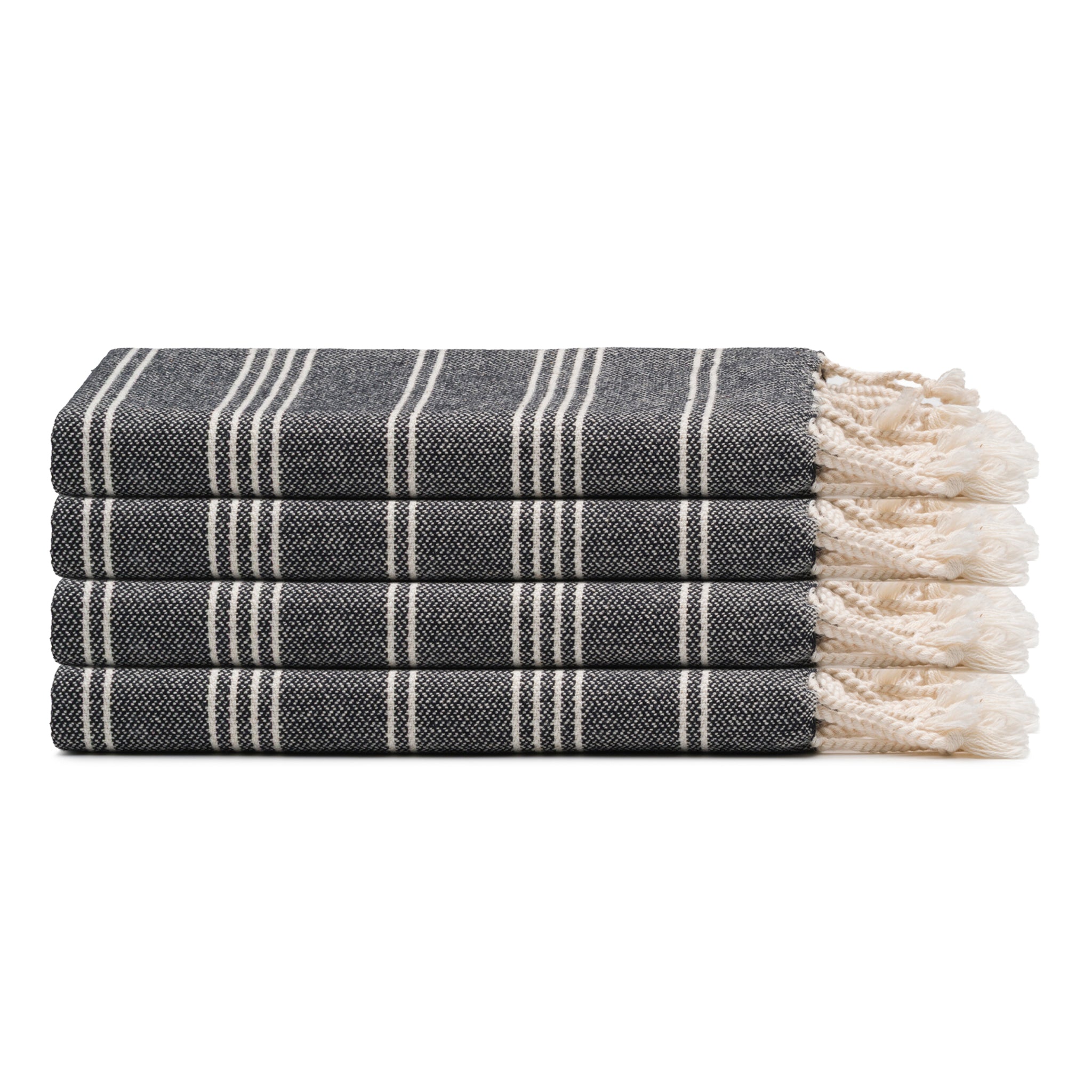 Essential Stripe Turkish Cotton Hand Towel Bundle