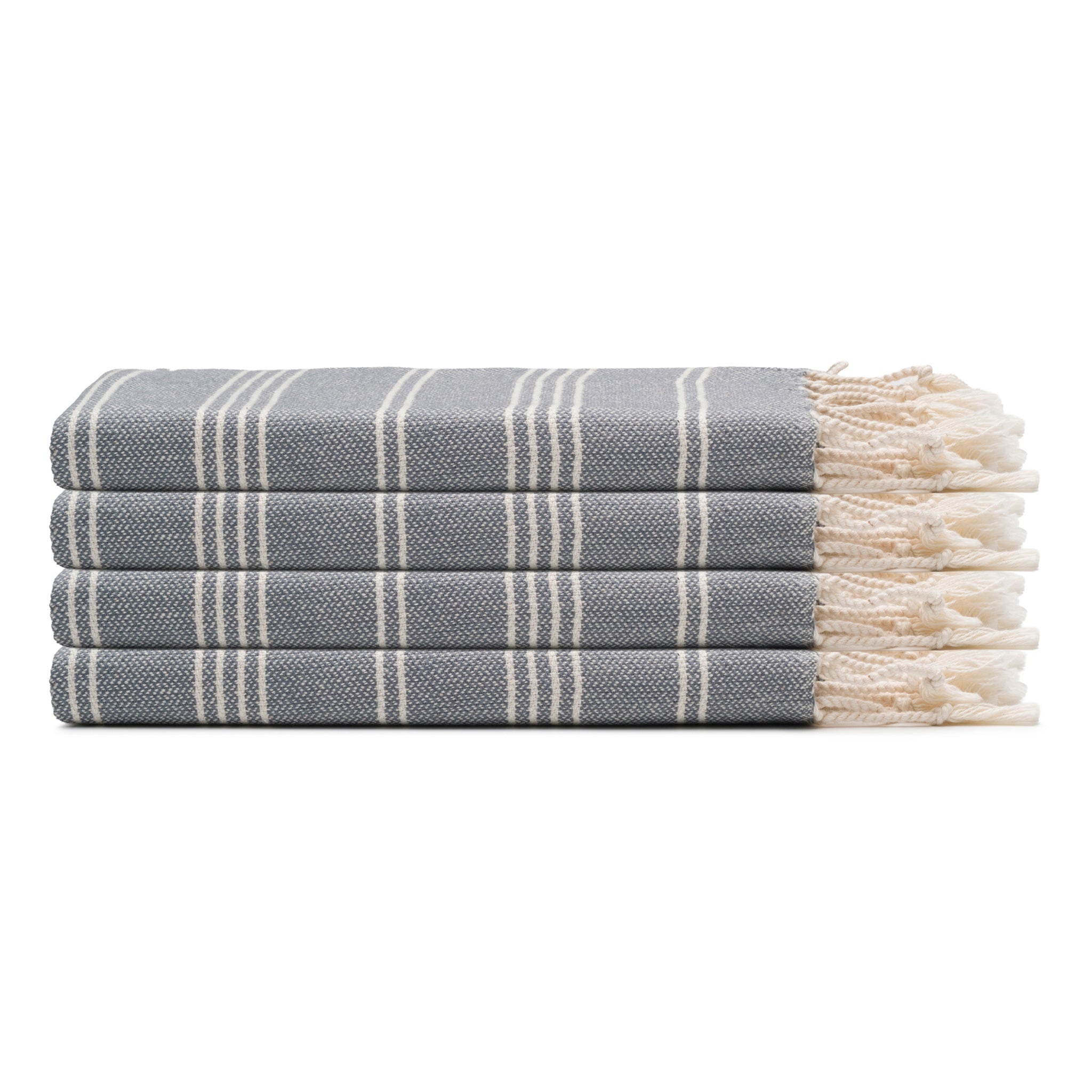Essential Stripe Turkish Cotton Hand Towel Bundle