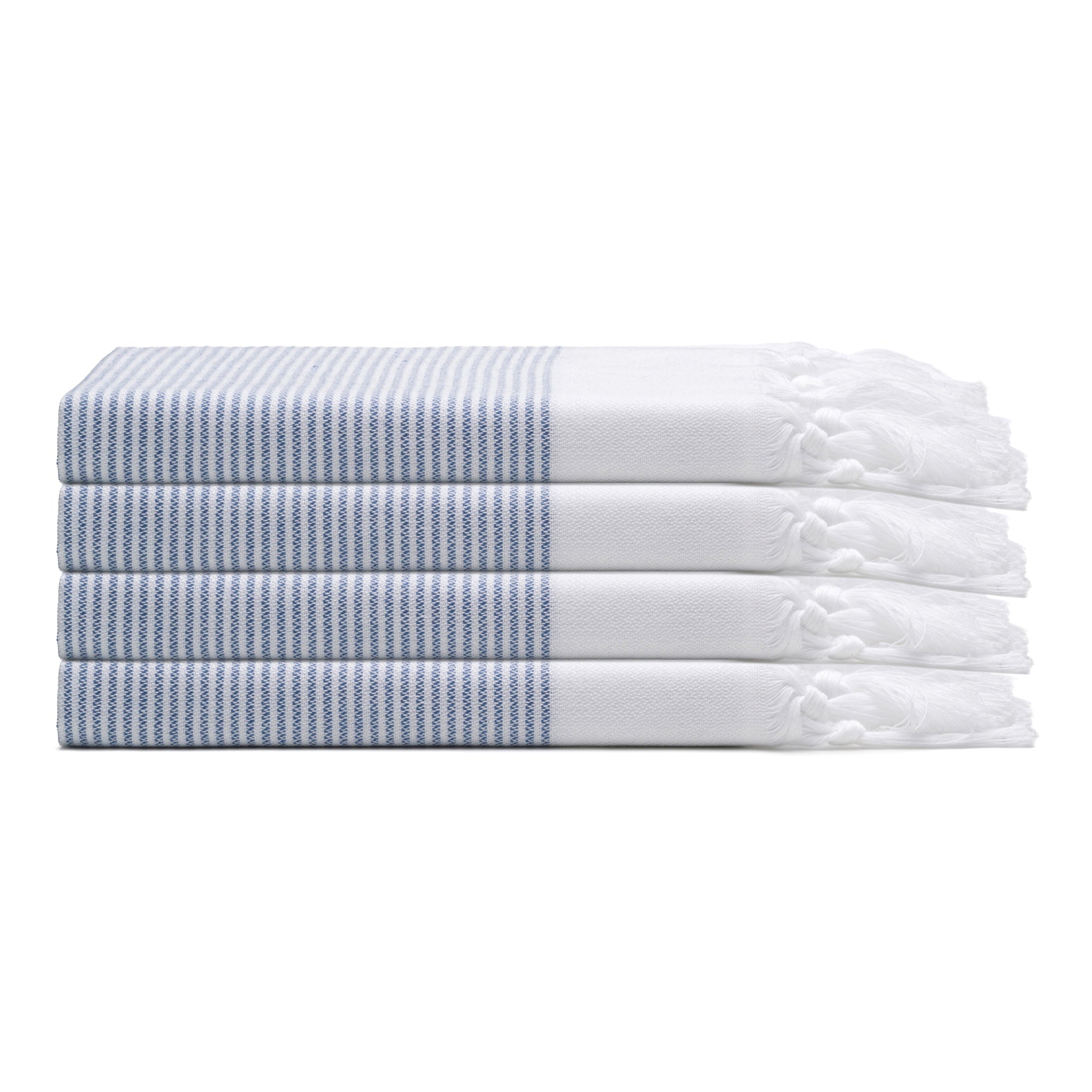 Fine Stripe Turkish Cotton Hand & Kitchen Towel Bundle