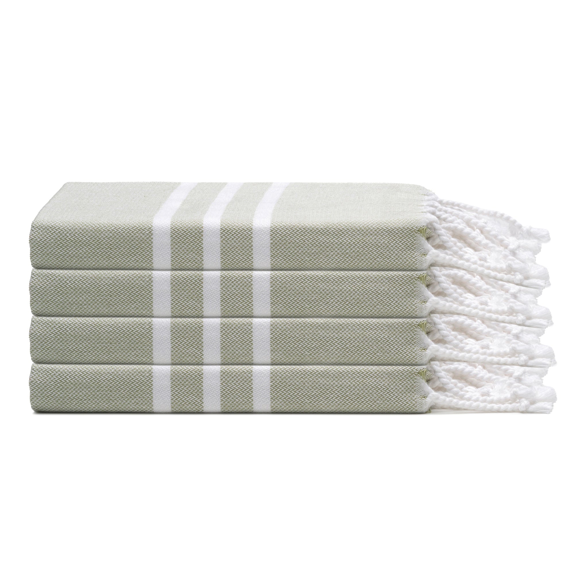 Trio Stripe Turkish Cotton Hand & Kitchen Towel Bundle