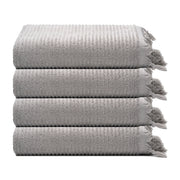 Ribbed Loom Turkish Cotton Terry Hand Towel Bundle