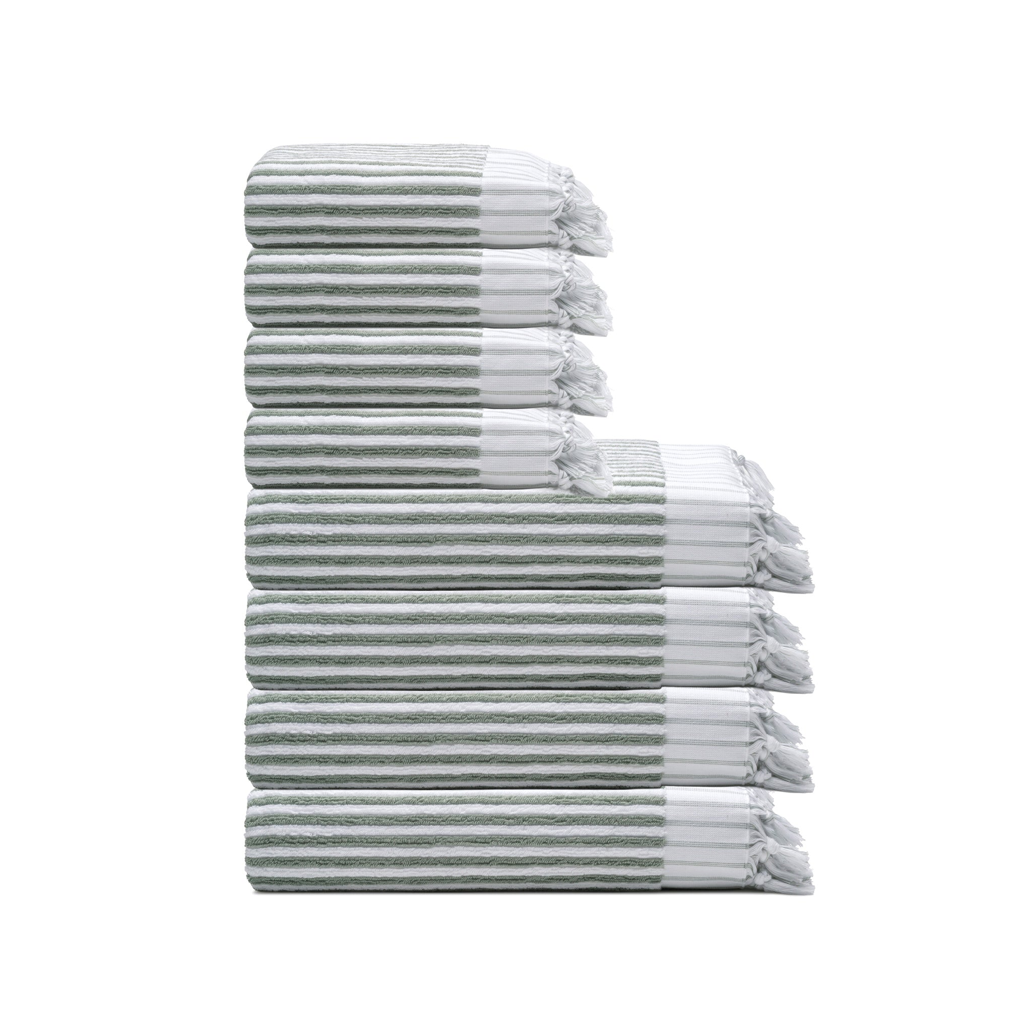 Stripes Turkish Cotton Terry Towel Bundle