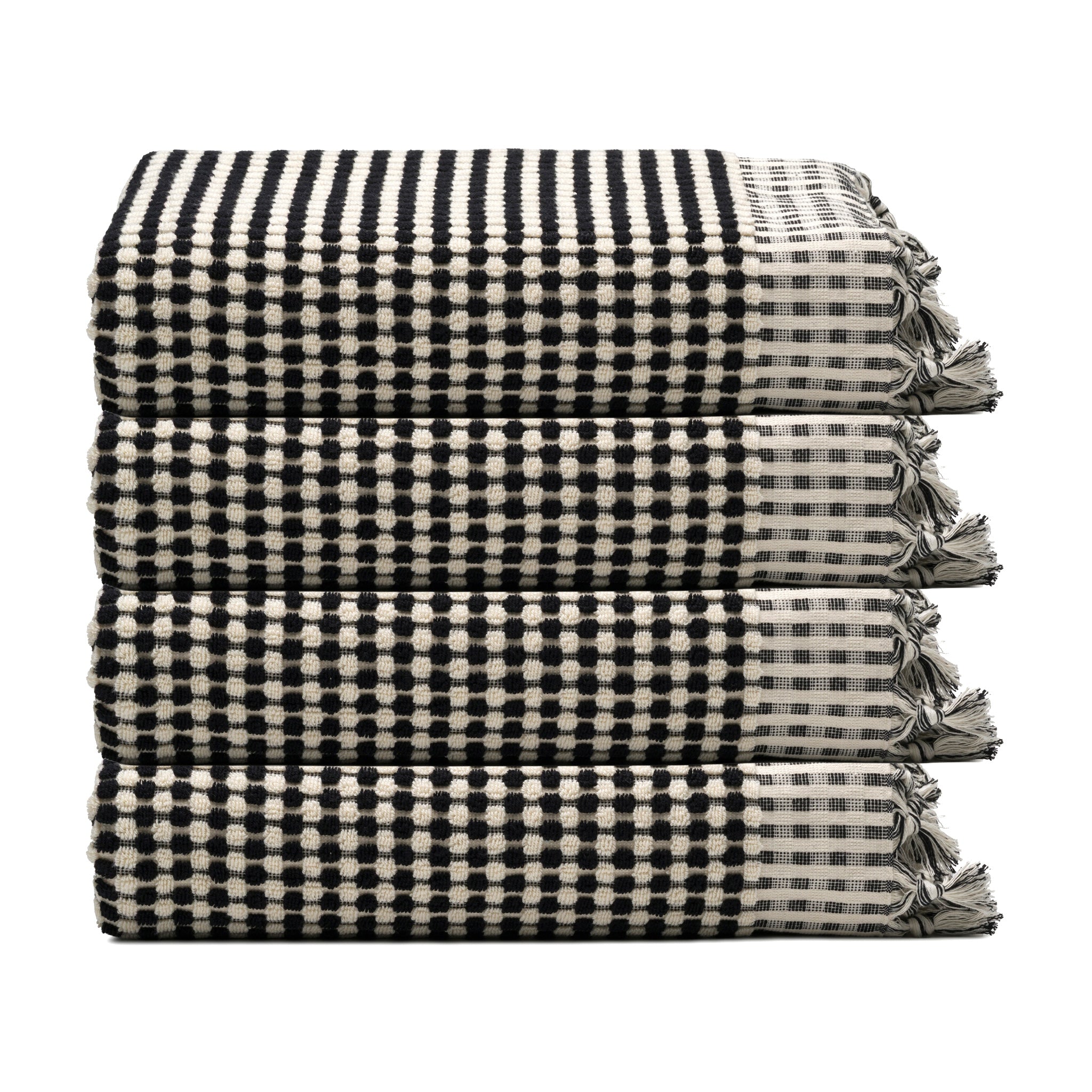 Dots Turkish Cotton Terry Hand Towel Bundle