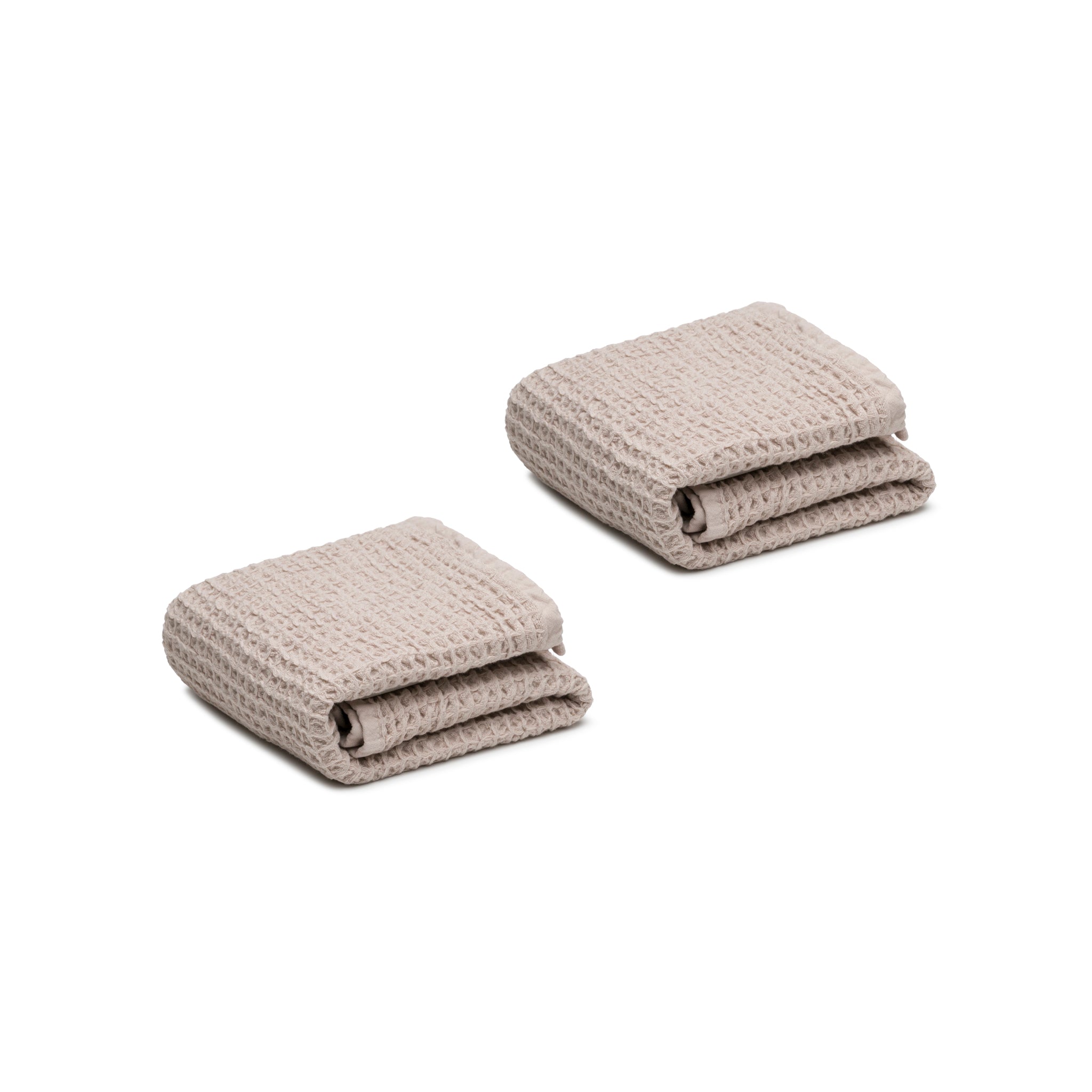 Waffle Turkish Cotton Hand Towel Set of 2