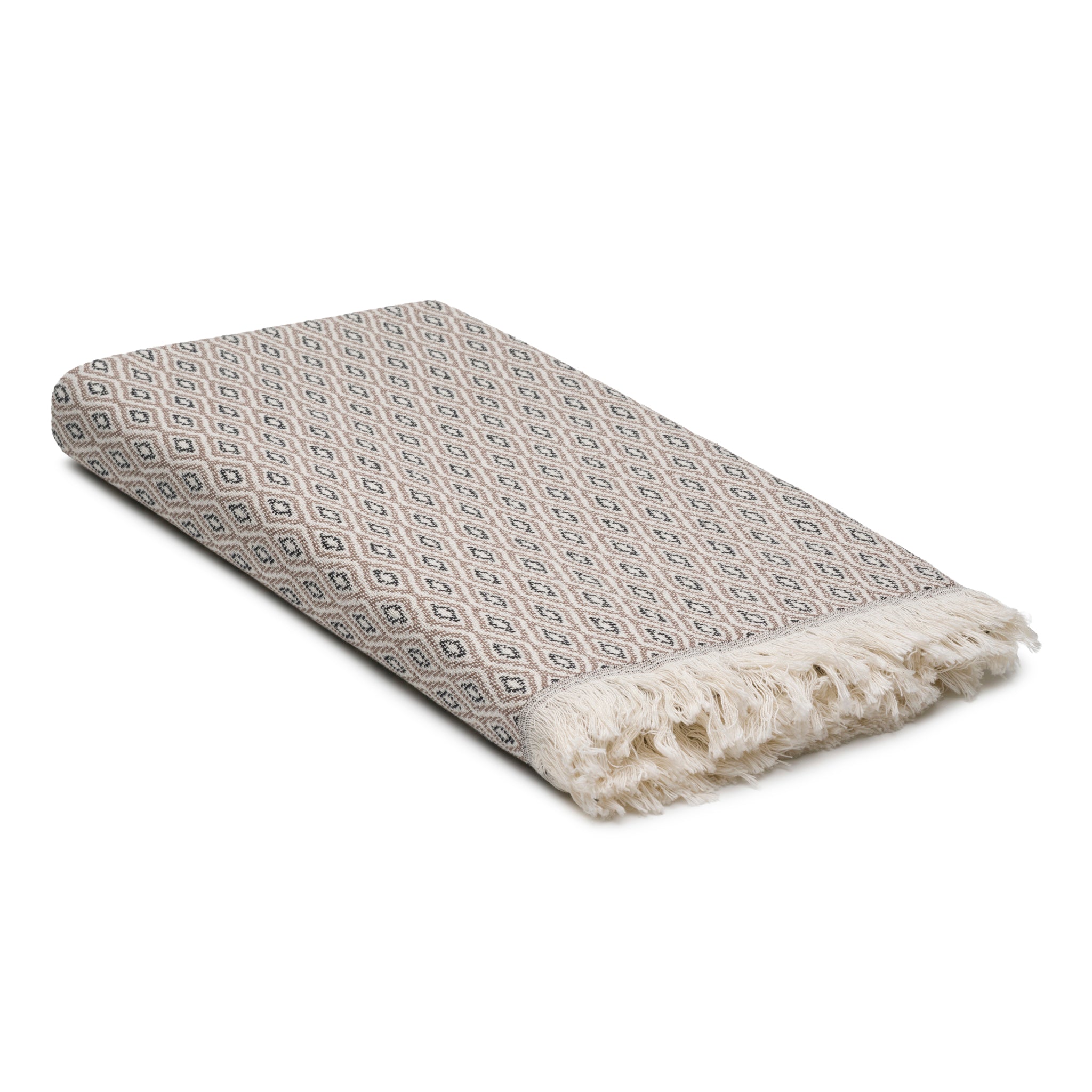 Diamond Loom Turkish Cotton Towel & Throw