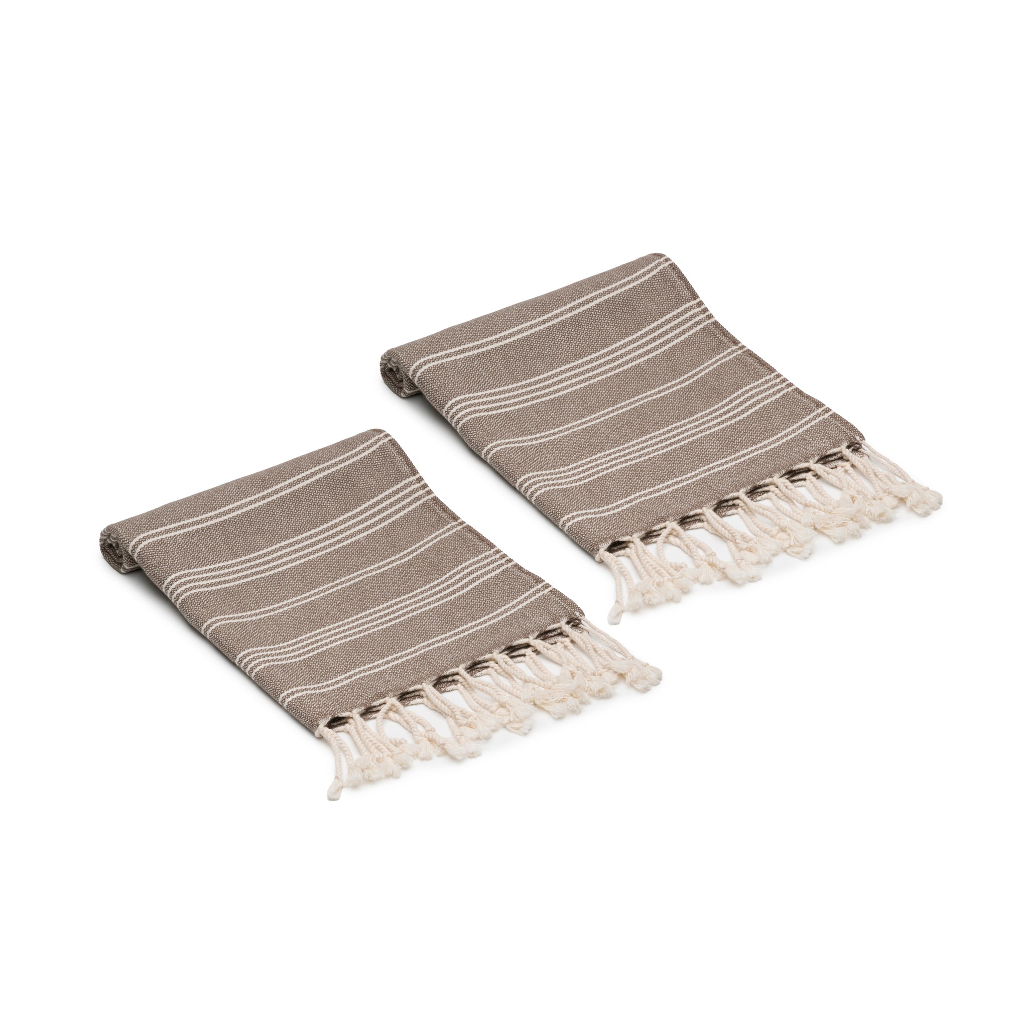 Essential Stripe Turkish Cotton Hand Towel Set of 2