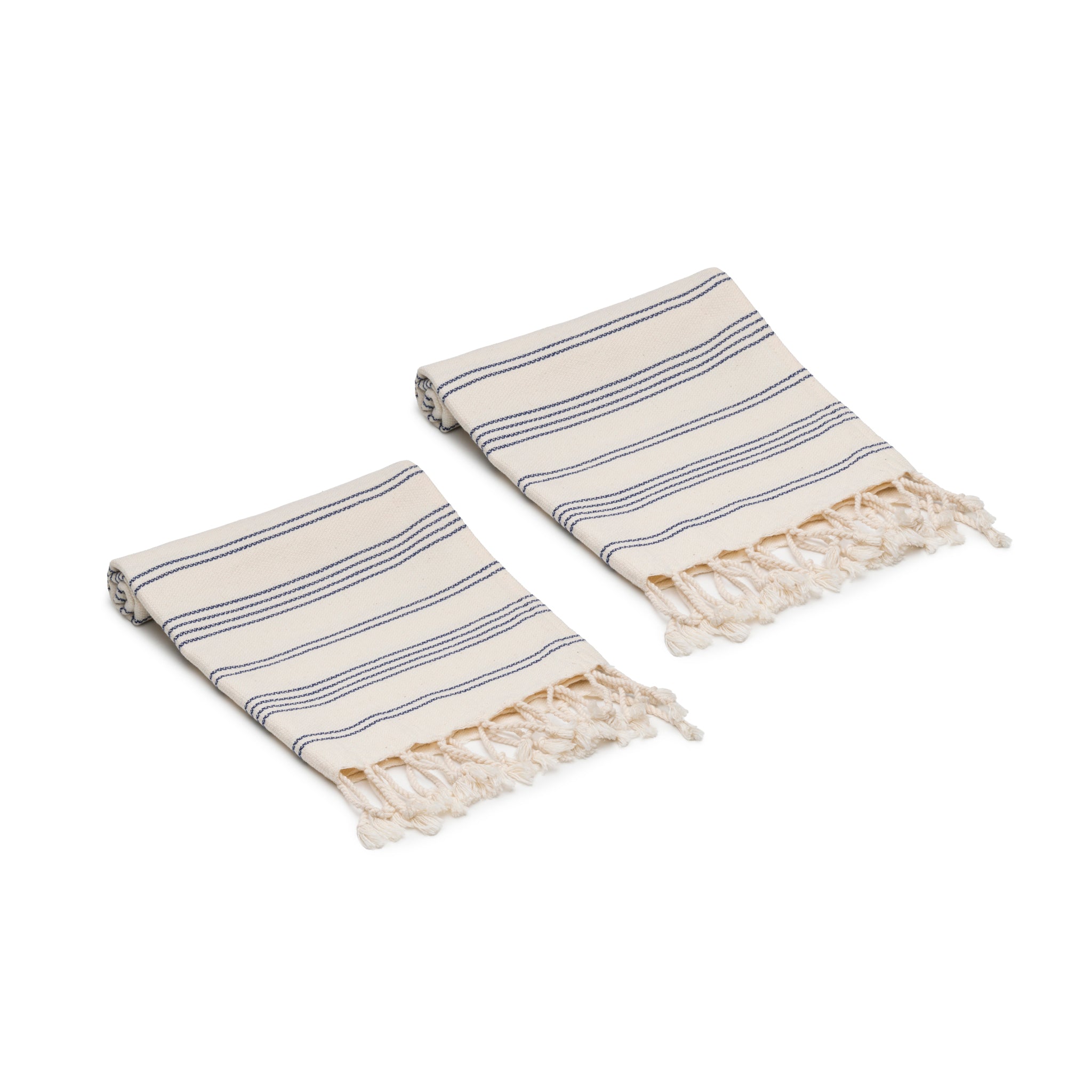 Heritage Stripe Turkish Cotton Hand Towel Bundle Set of 2
