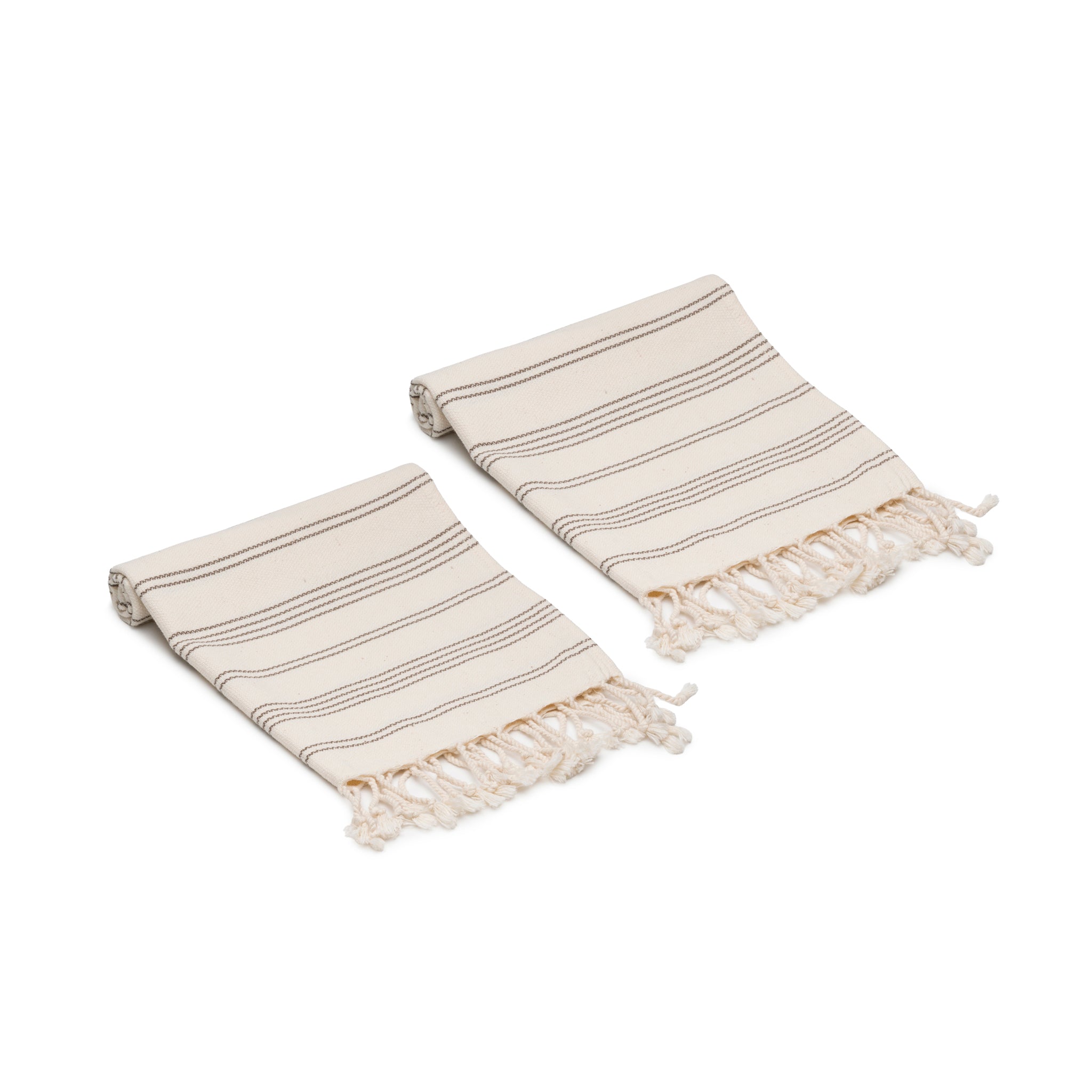 Heritage Stripe Turkish Cotton Hand Towel Bundle Set of 2