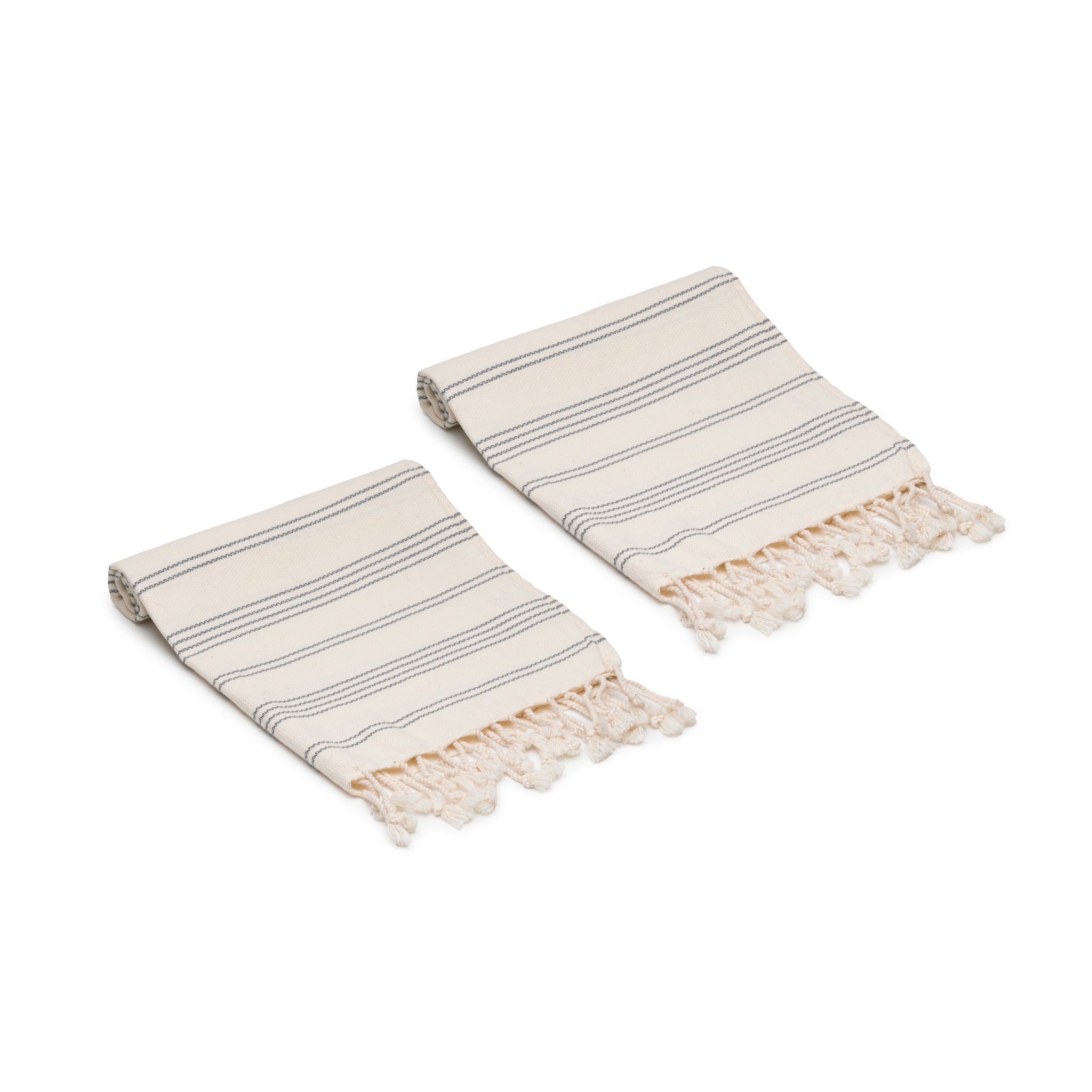 Heritage Stripe Turkish Cotton Hand Towel Bundle Set of 2