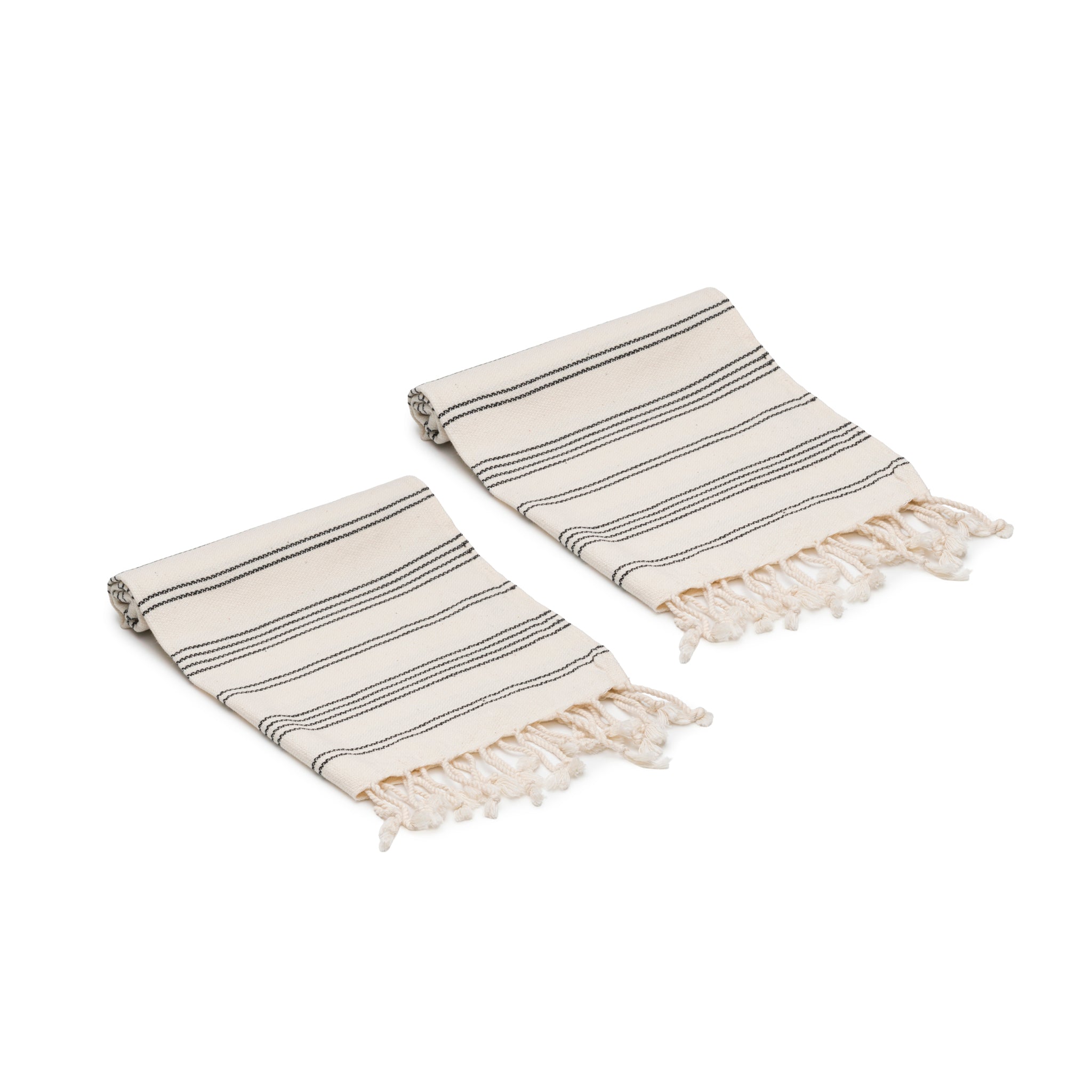 Heritage Stripe Turkish Cotton Hand Towel Bundle Set of 2