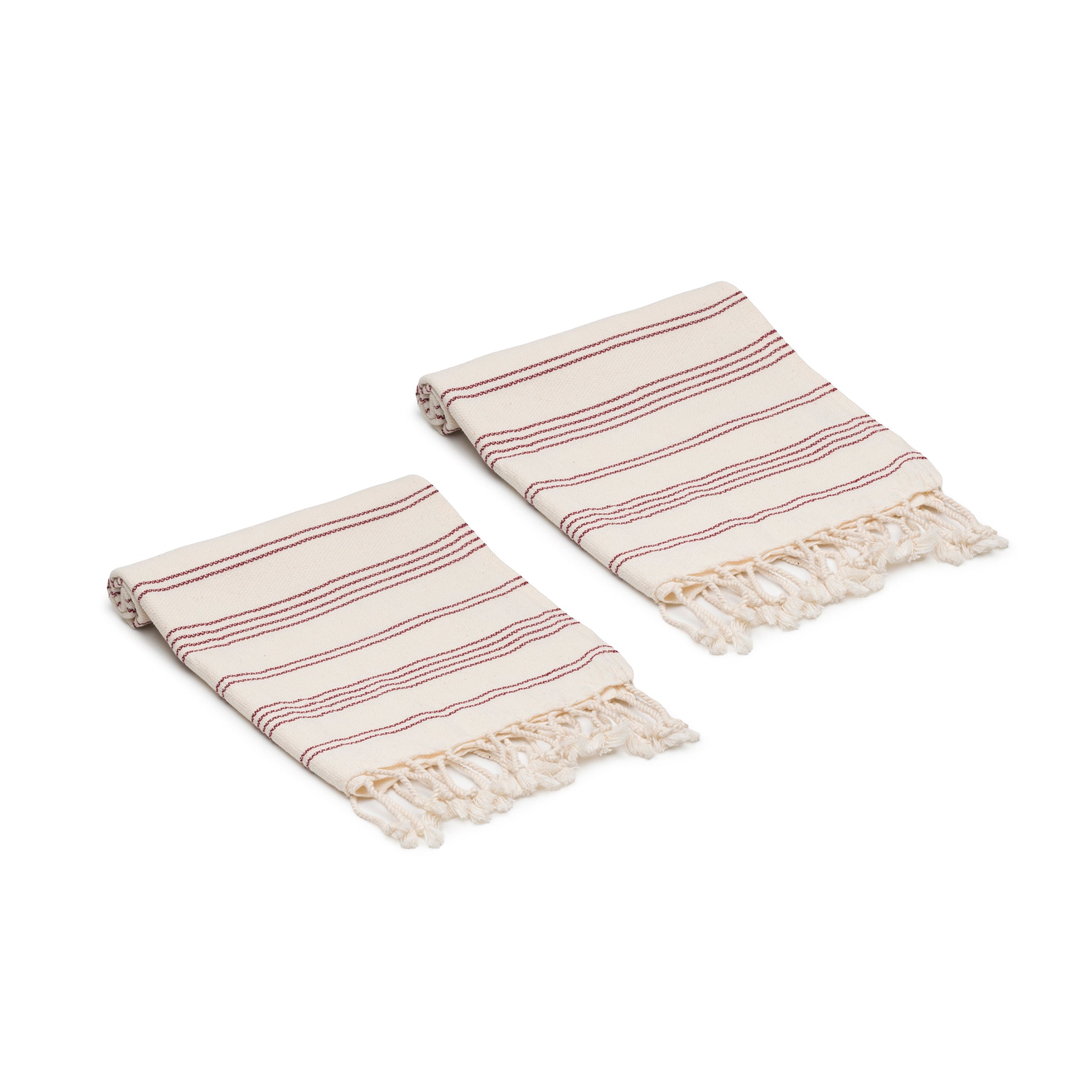 Heritage Stripe Turkish Cotton Hand Towel Bundle Set of 2