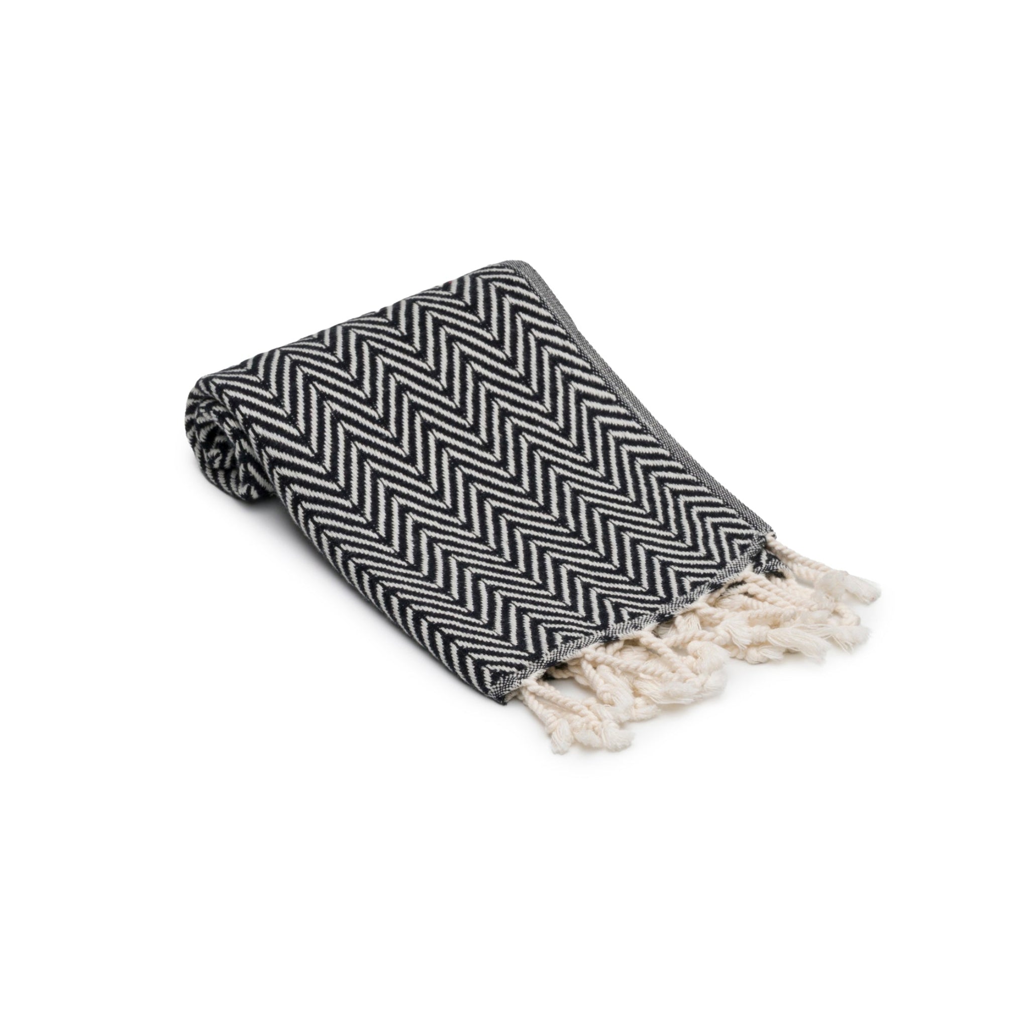 Herringbone Turkish Cotton Hand Towel Set of 2