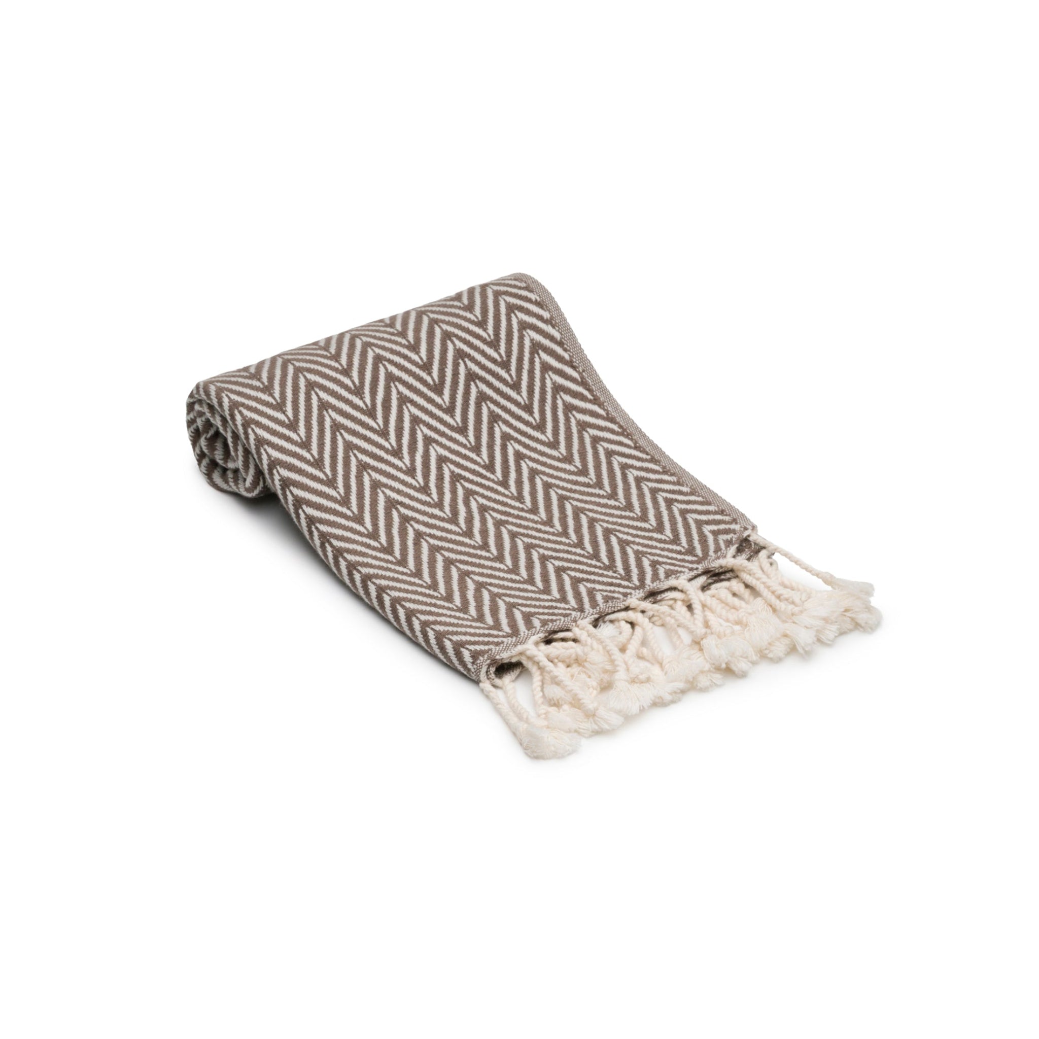 Herringbone Turkish Cotton Hand Towel Set of 2