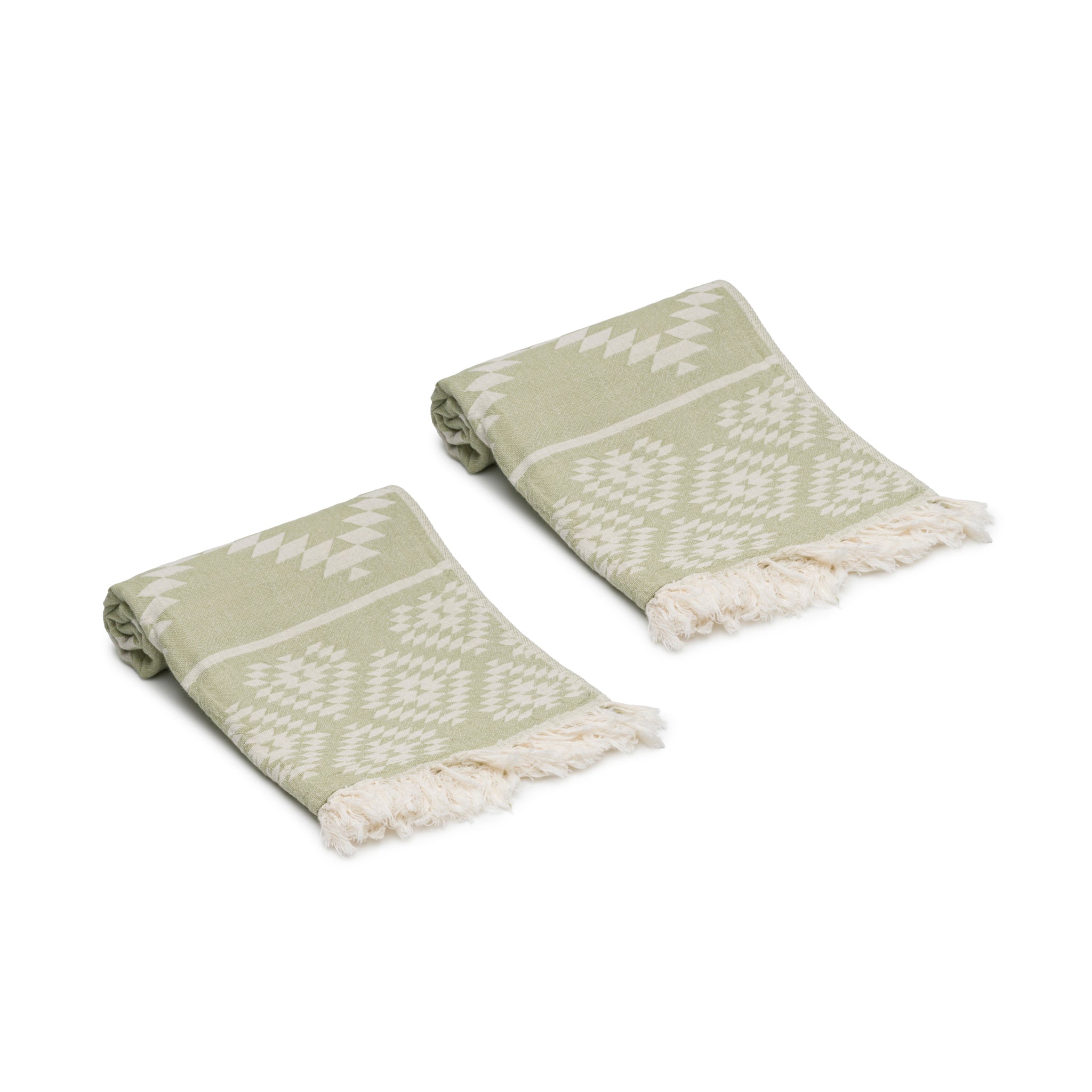 Aztec Turkish Cotton Hand Towel Set of 2