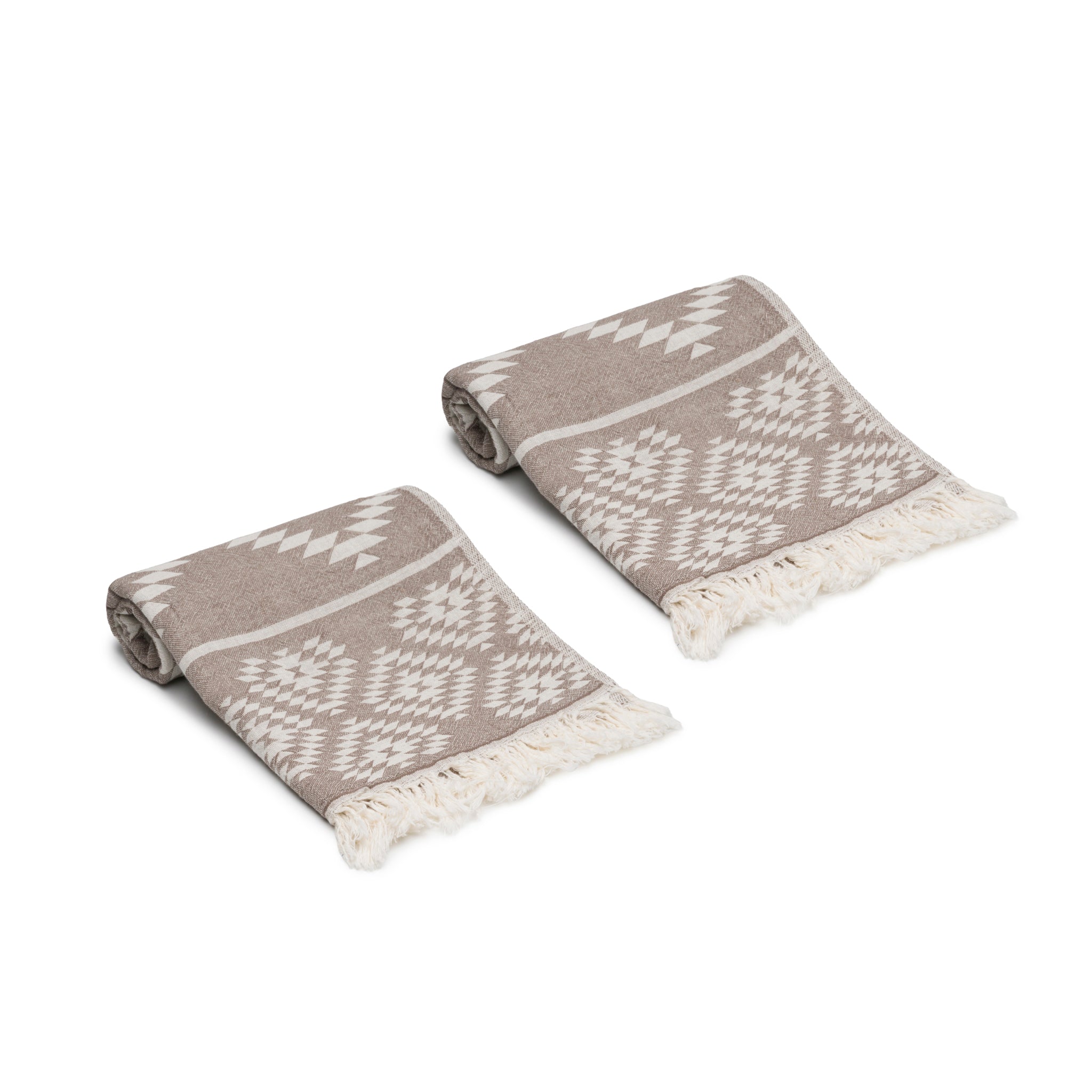Aztec Turkish Cotton Hand Towel Set of 2