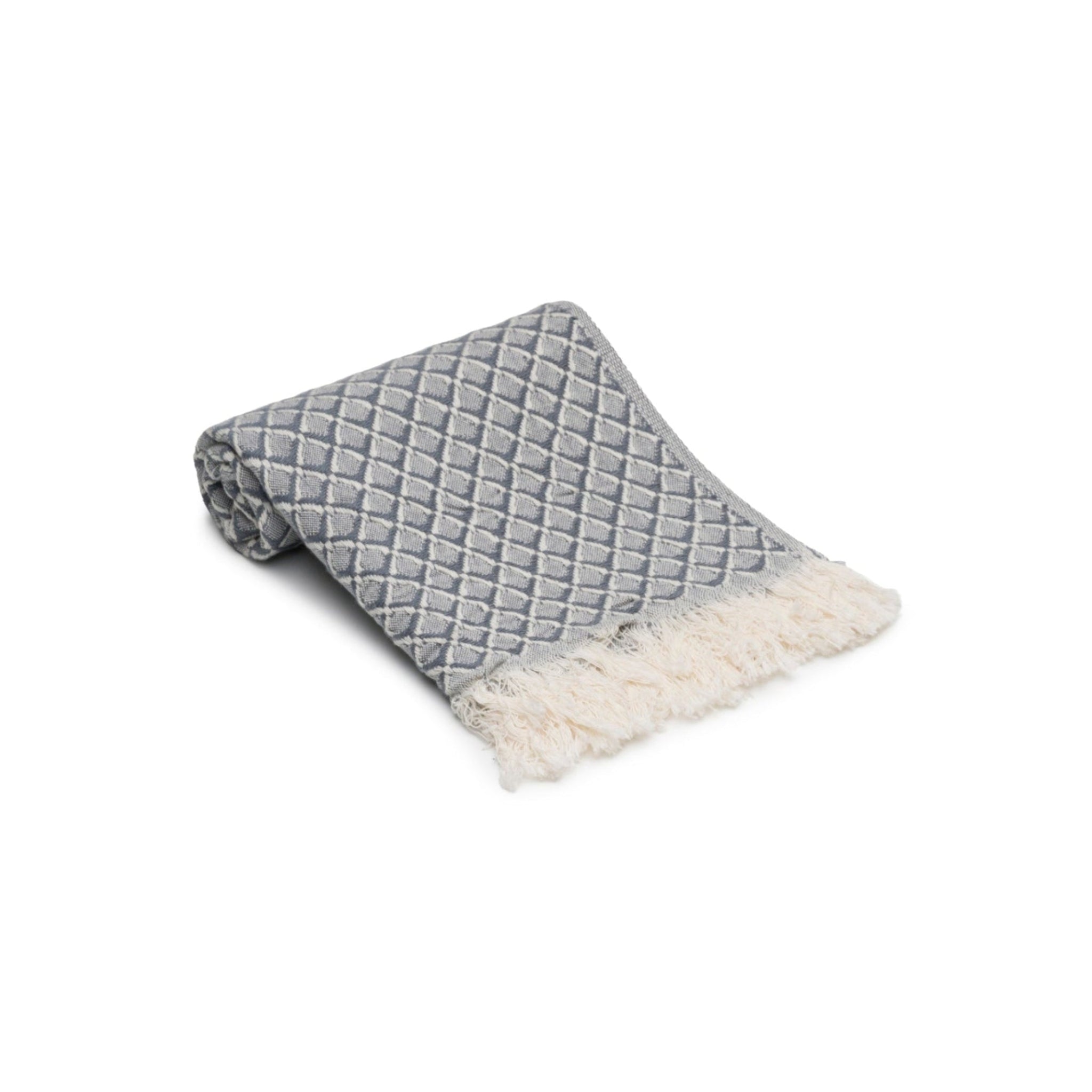 Serenity Grid Turkish Cotton Towels