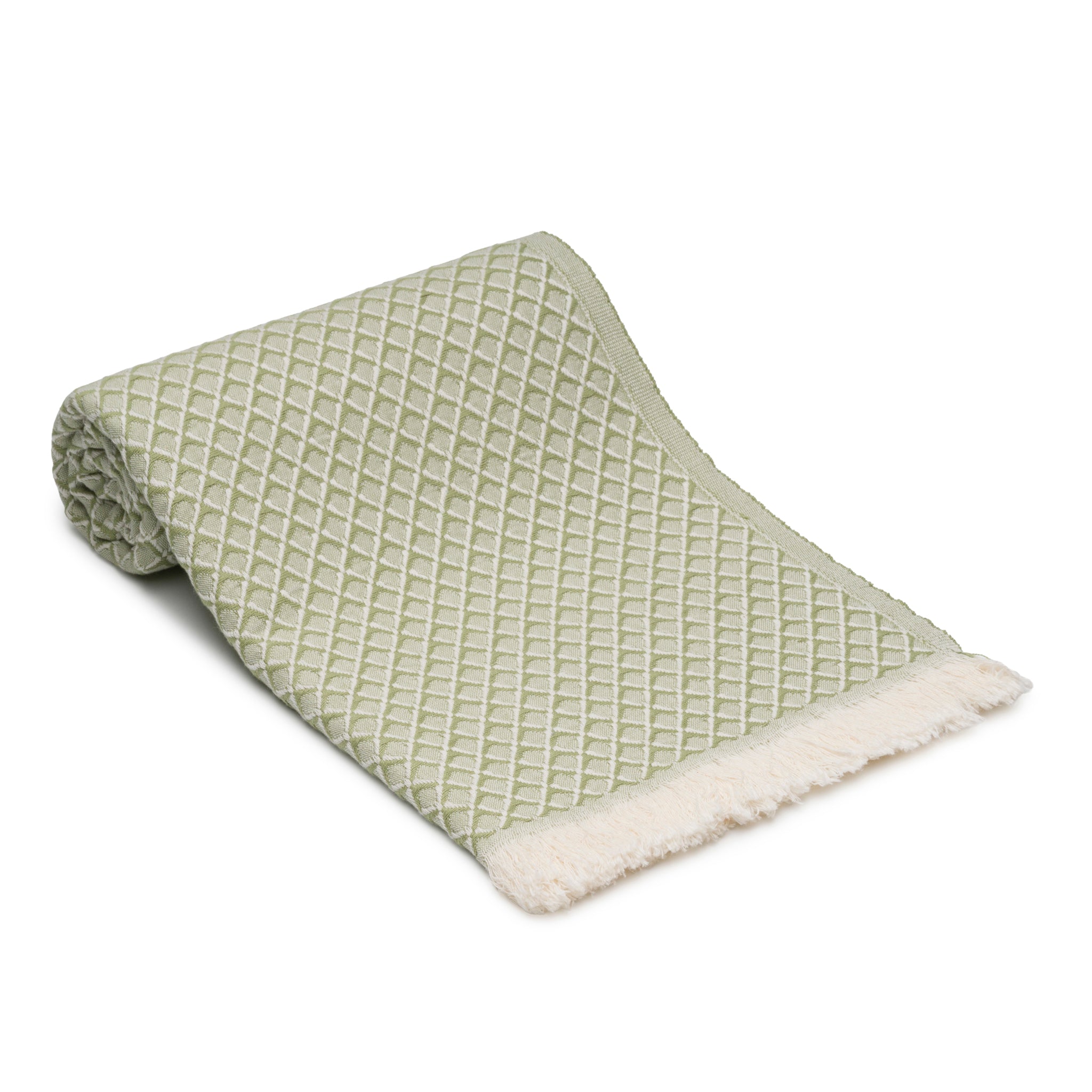 Serenity Grid Turkish Cotton Towels