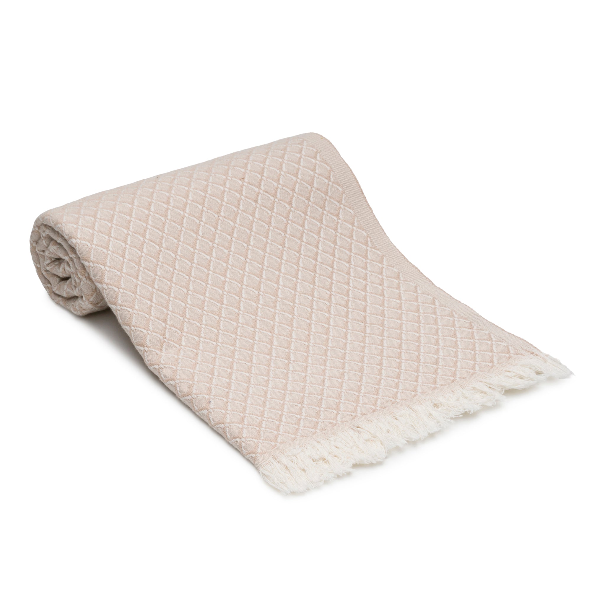 Serenity Grid Turkish Cotton Towels