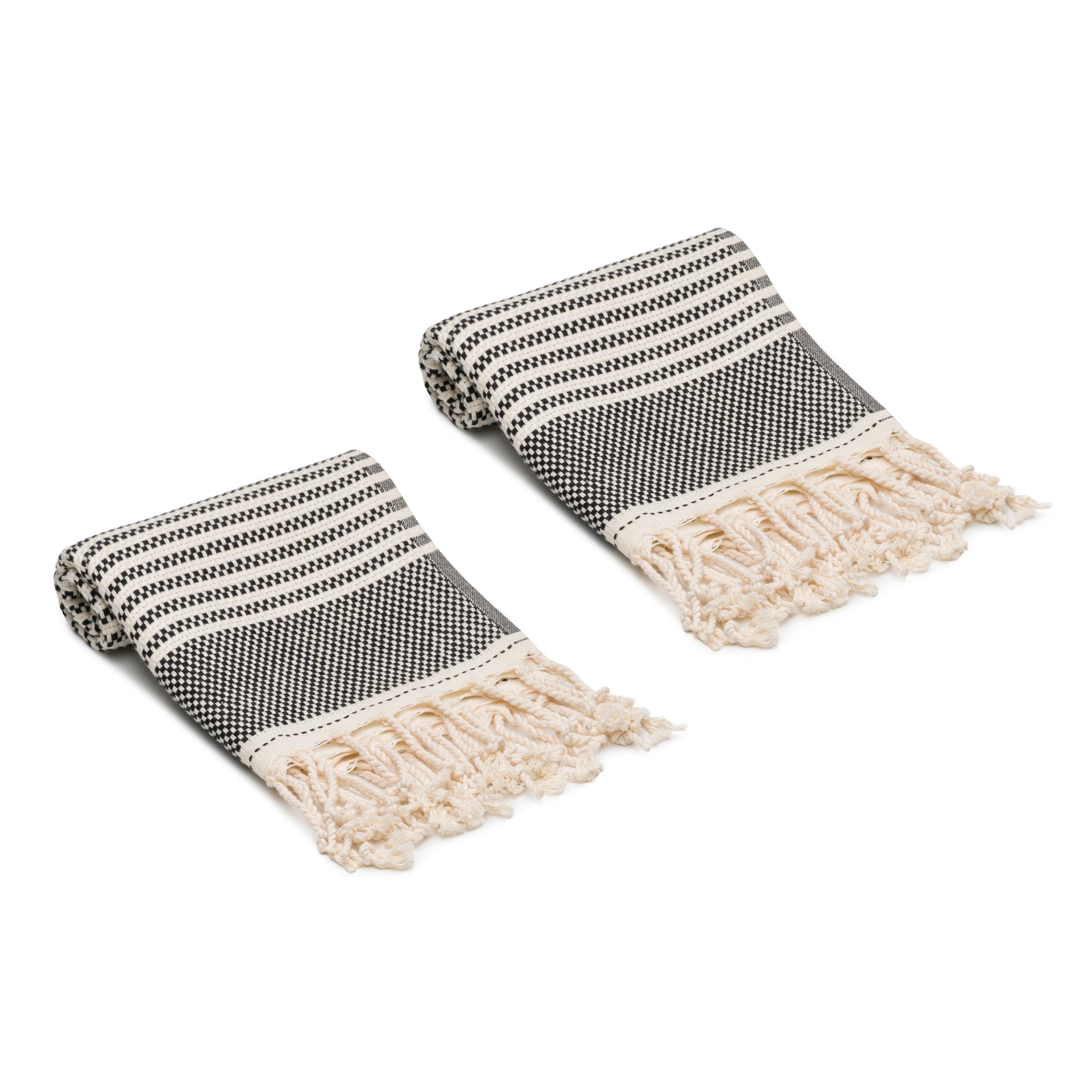 Zipper Turkish Cotton Hand & Kitchen Towel Bundle