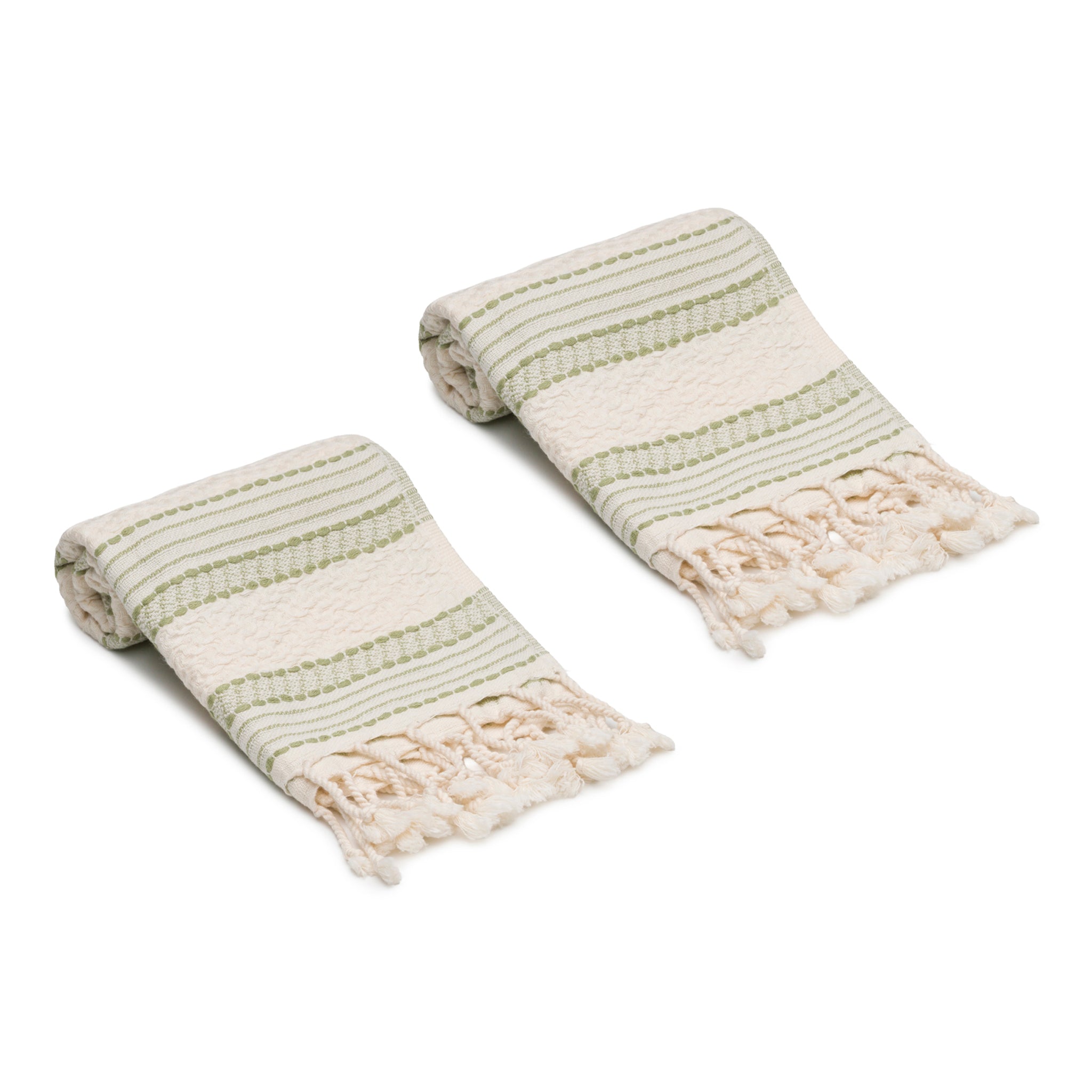 Sylvie Turkish Cotton Hand & Kitchen Towel Bundle