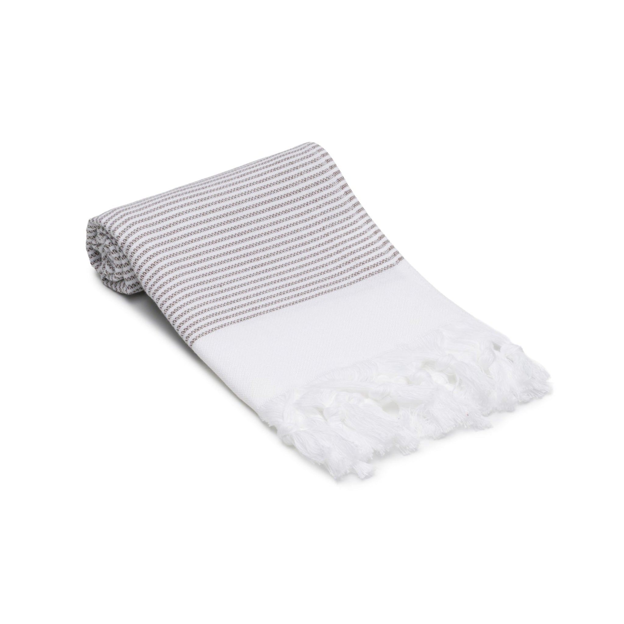 Fine Stripe Turkish Cotton Hand & Kitchen Towel Bundle
