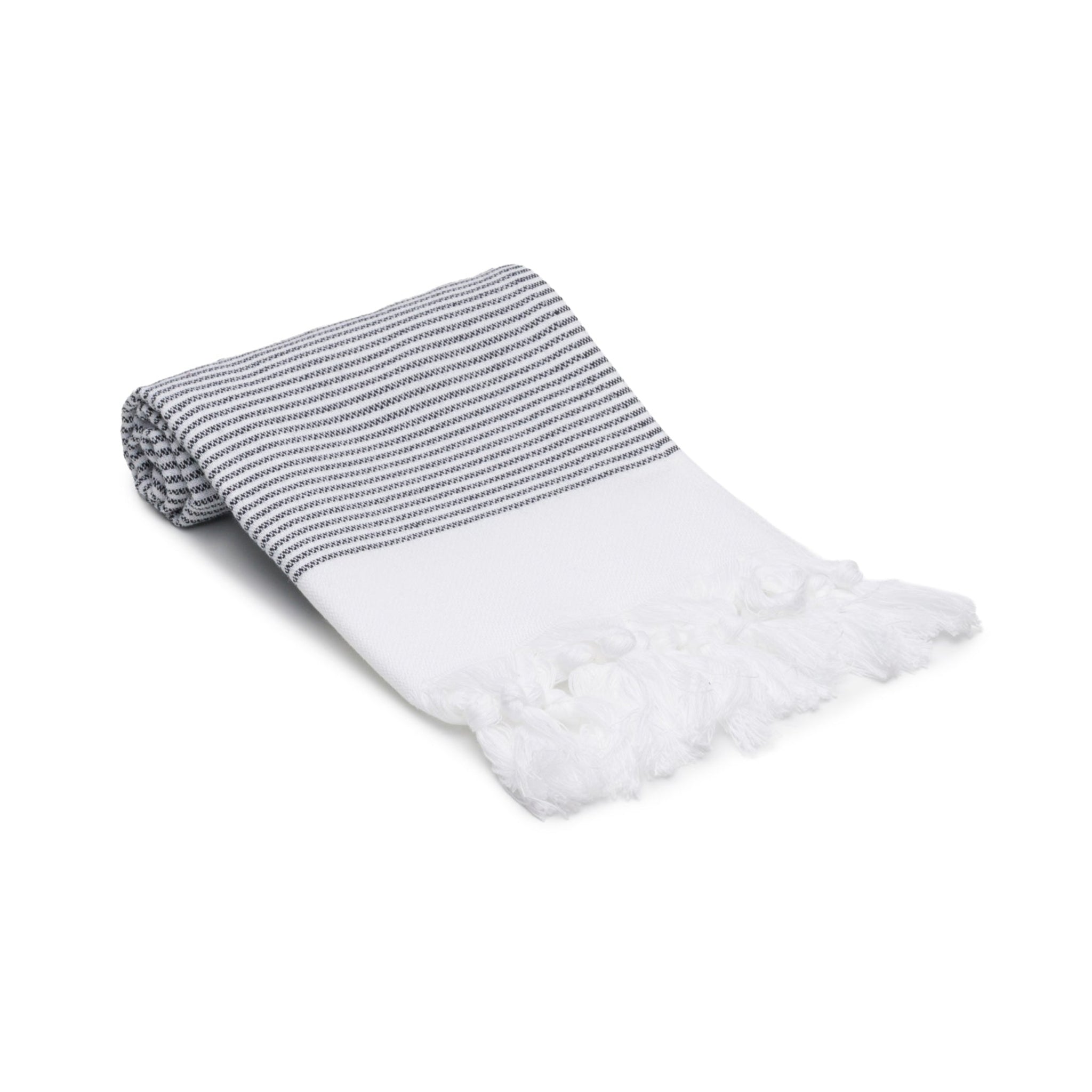 Fine Stripe Turkish Cotton Hand & Kitchen Towel Bundle
