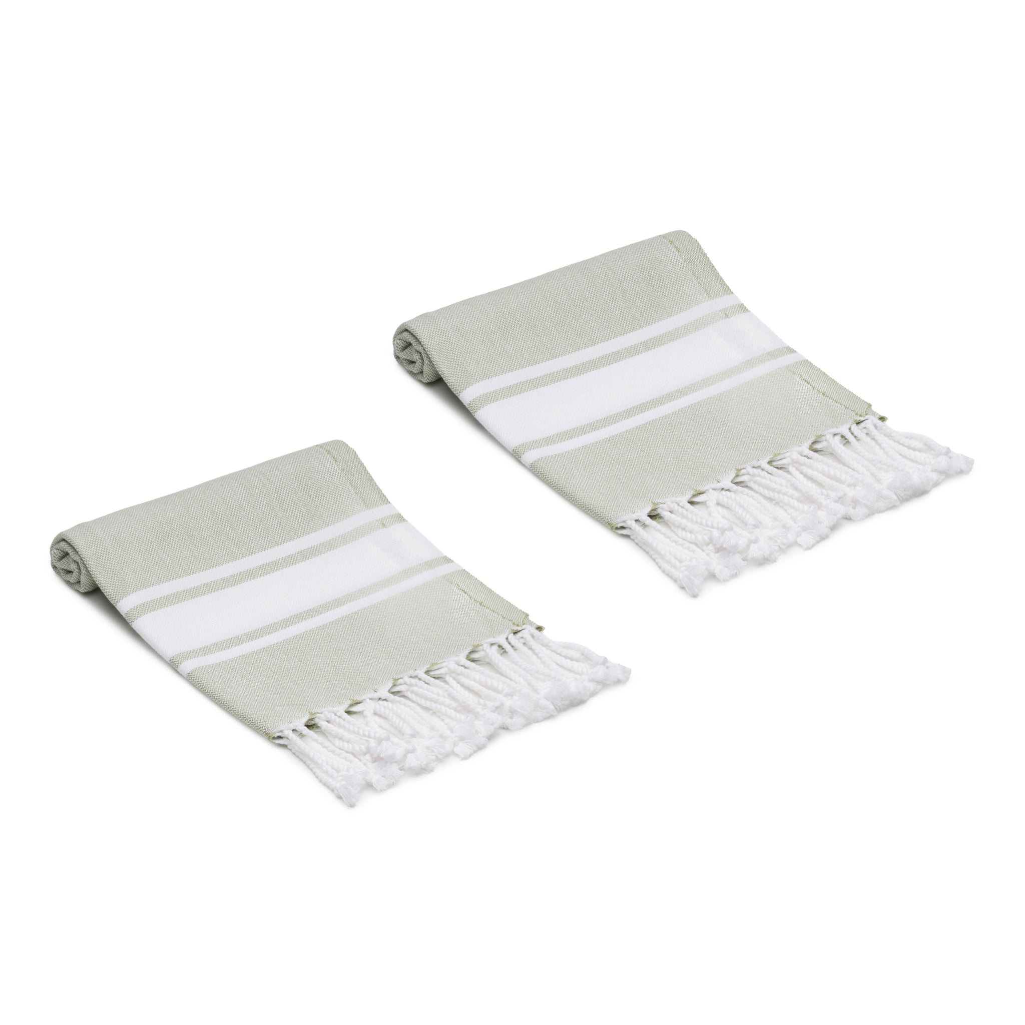 Mono Stripe Turkish Cotton Hand & Kitchen Towel Bundle