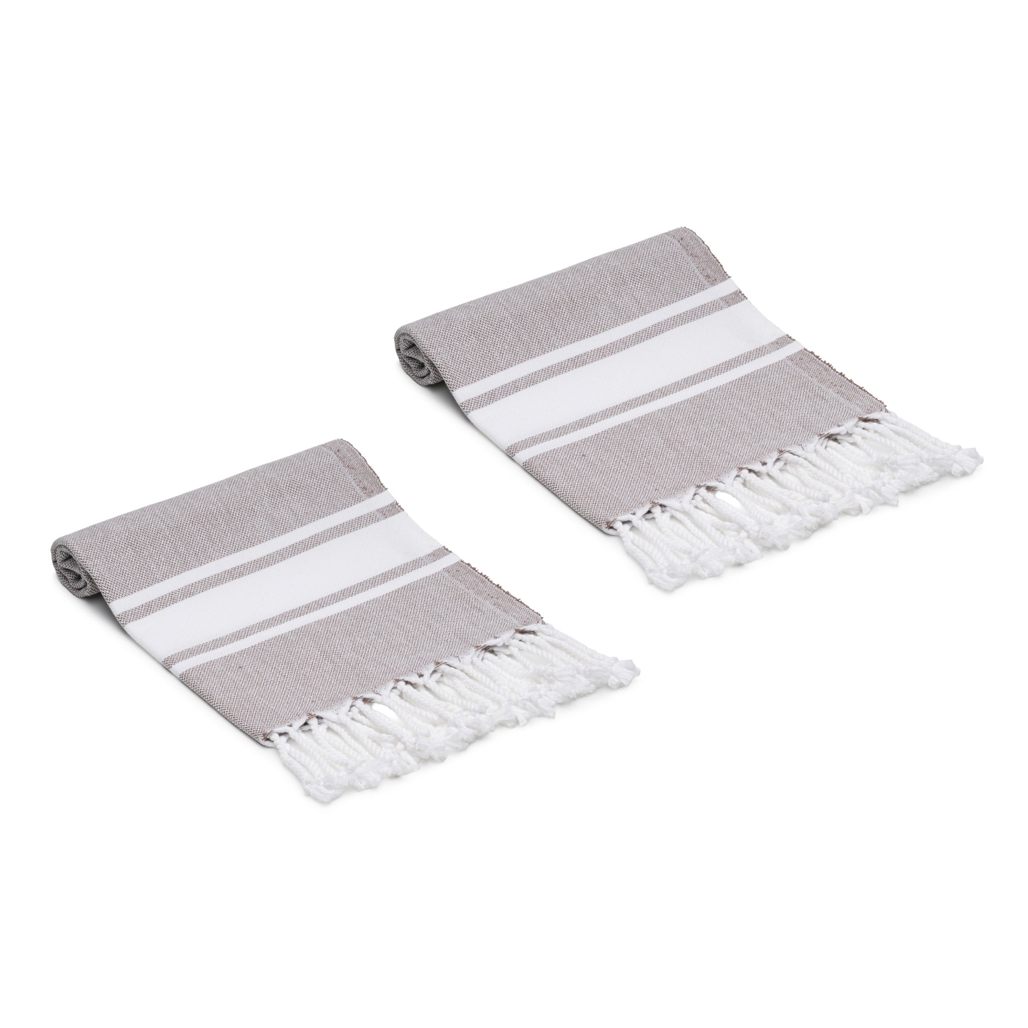 Mono Stripe Turkish Cotton Hand & Kitchen Towel Bundle