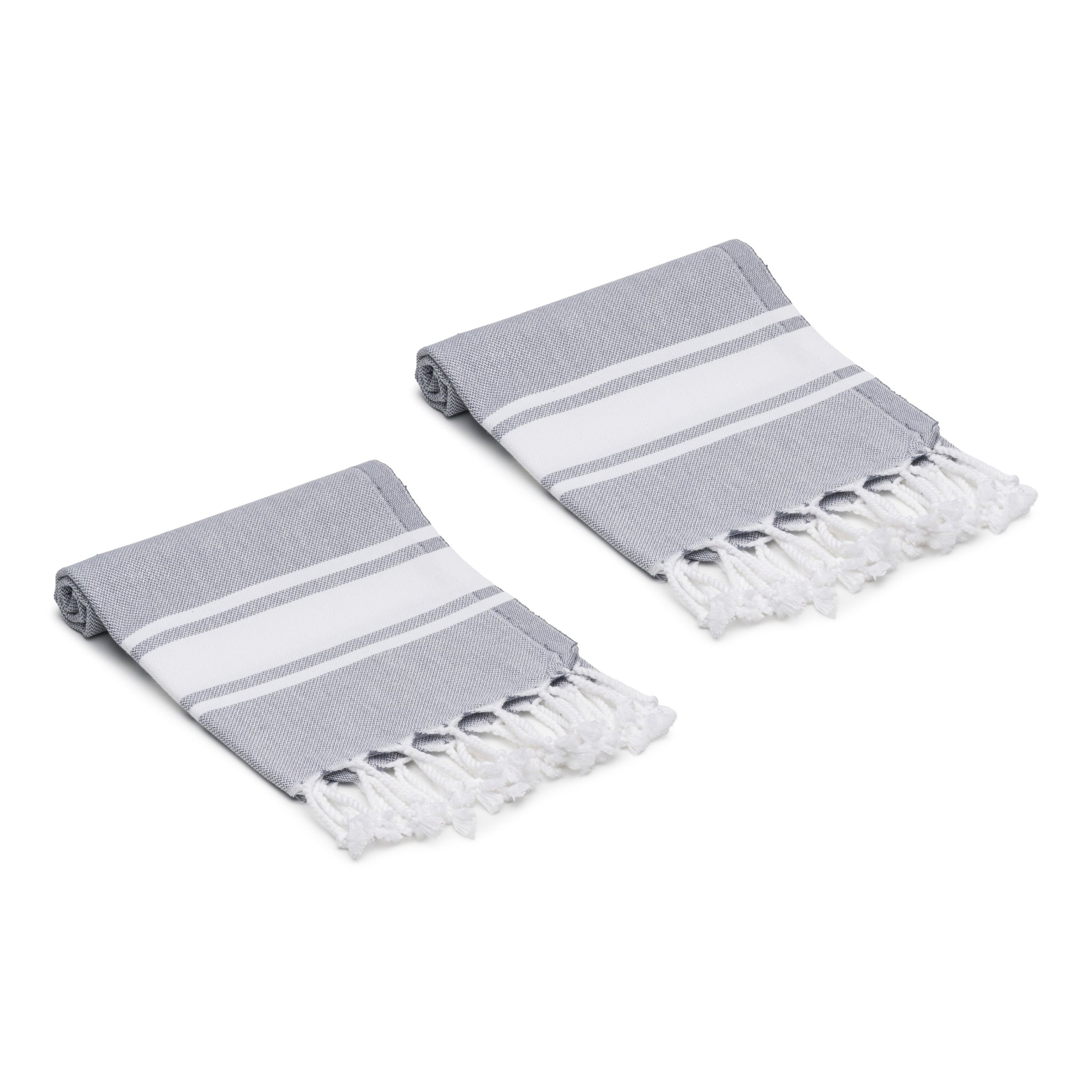 Mono Stripe Turkish Cotton Hand & Kitchen Towel Bundle