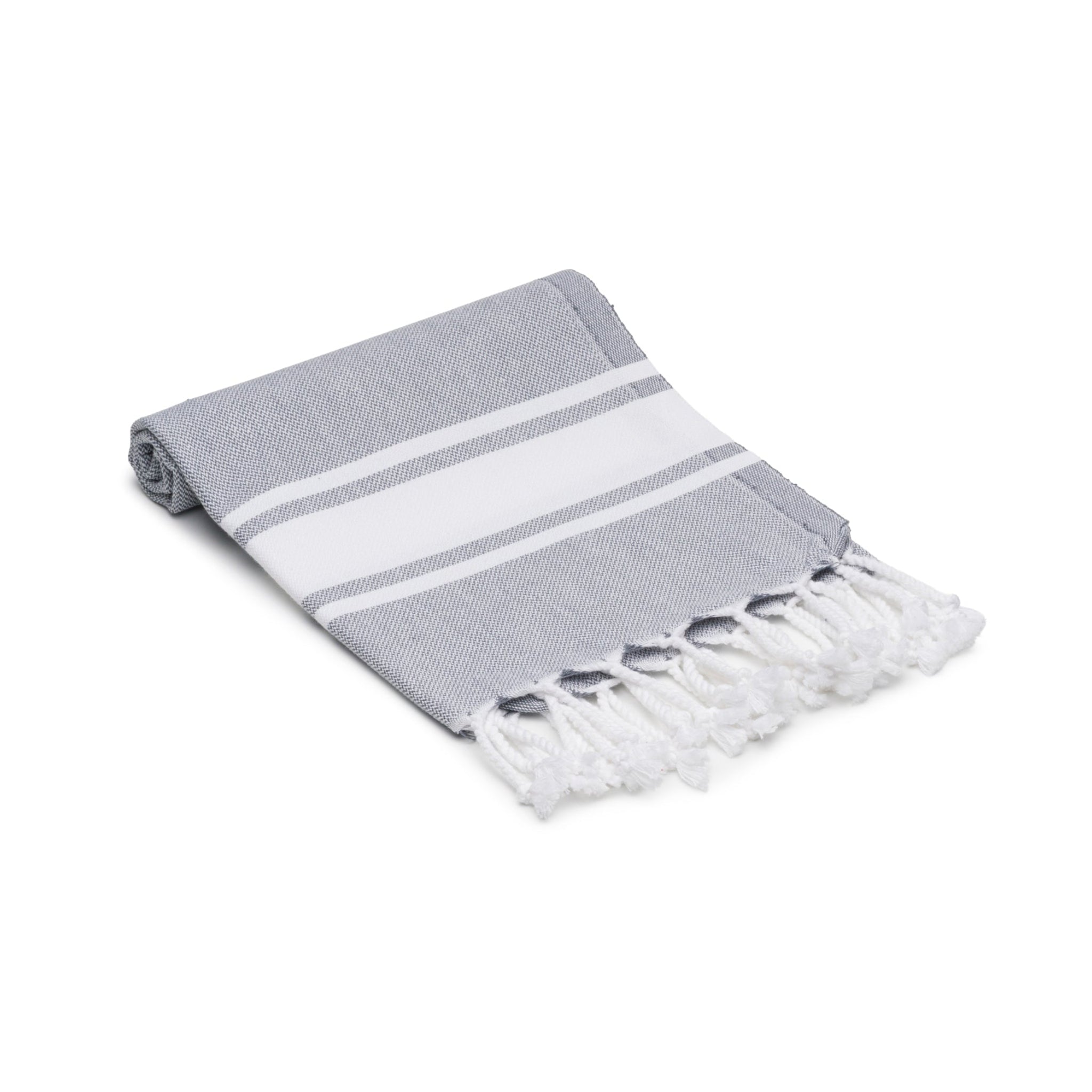 Mono Stripe Turkish Cotton Hand & Kitchen Towel Bundle