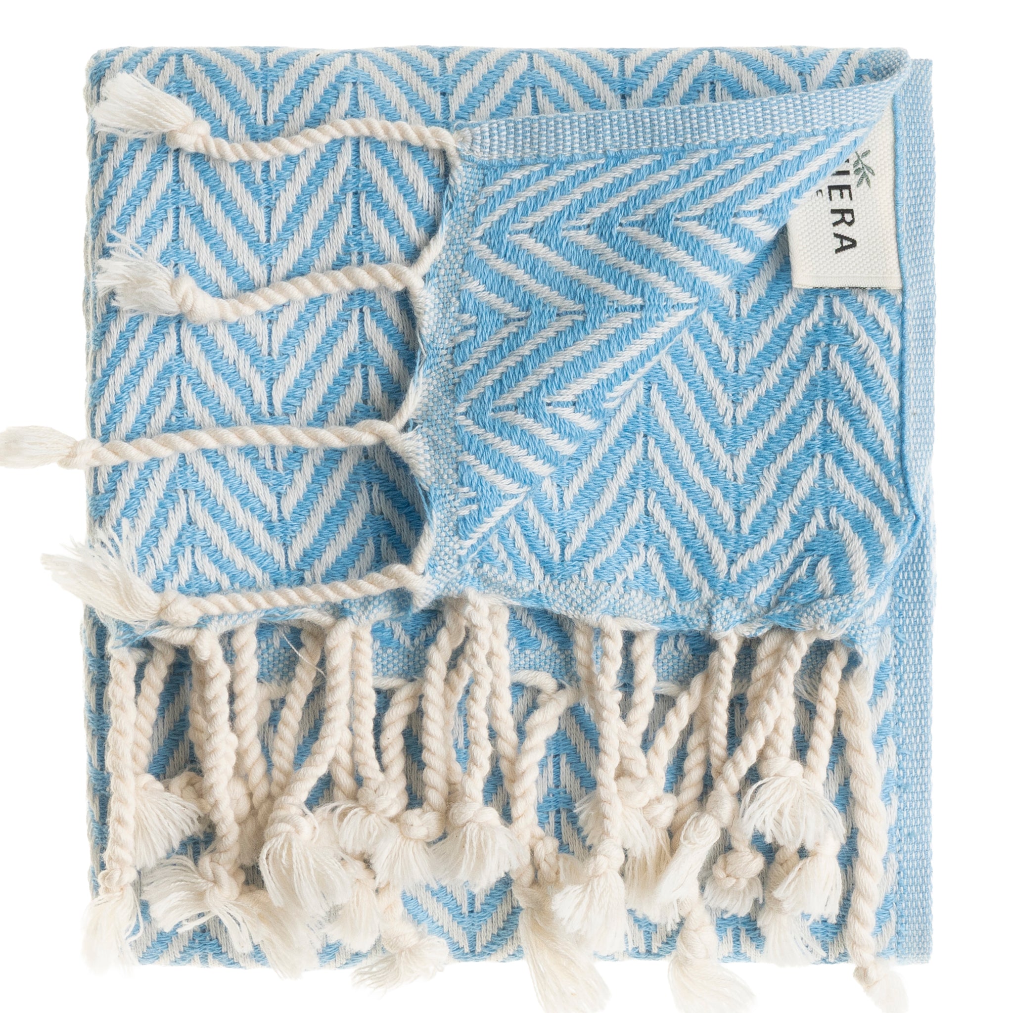 Herringbone Turkish Cotton Hand Towel Set of 2