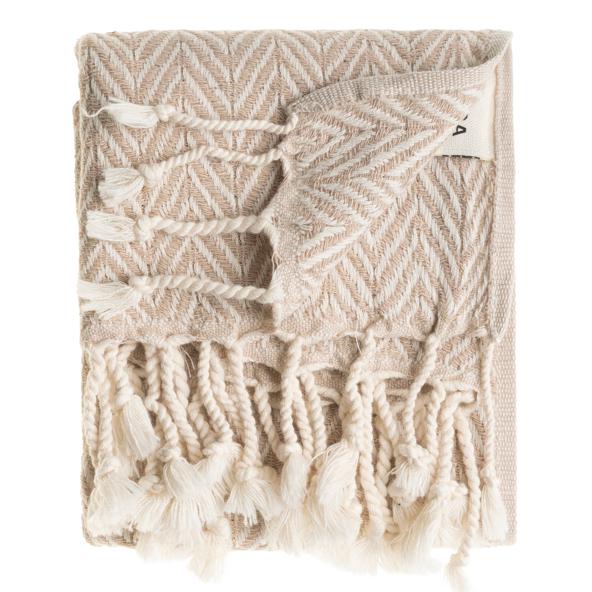 Herringbone Turkish Cotton Hand Towel Set of 2