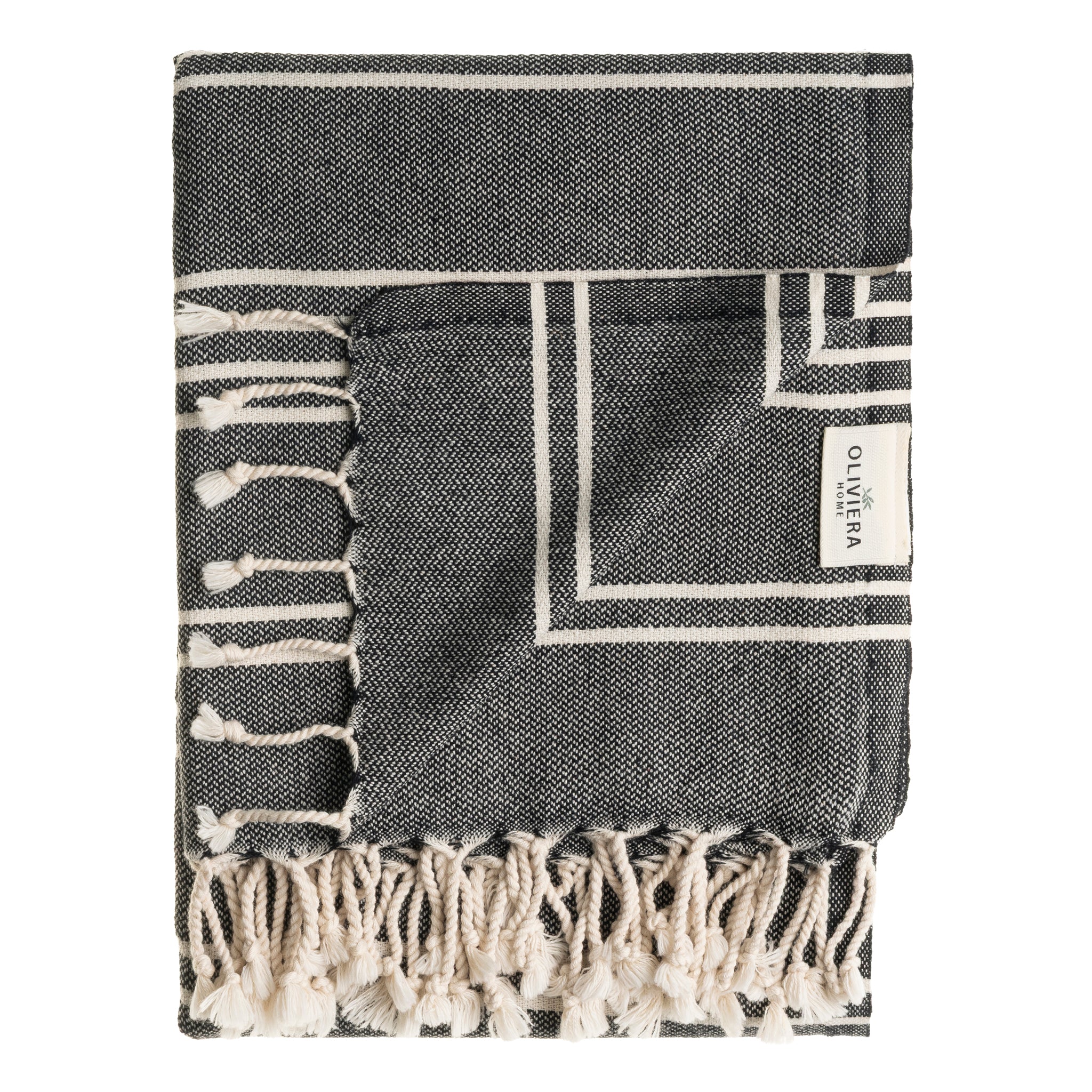 Oliviera Home Turkish Cotton Hand Towel - Thumbnail 4