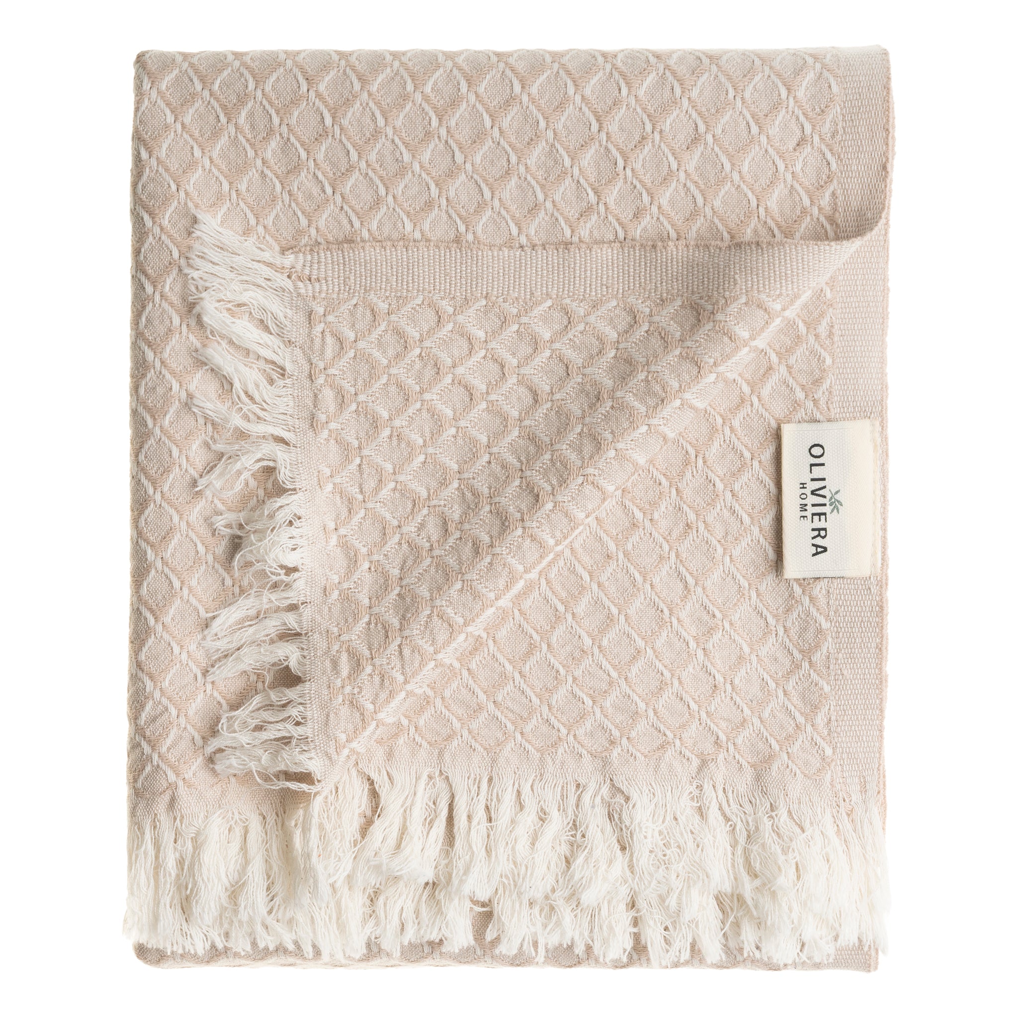 Serenity Grid Turkish Cotton Towels