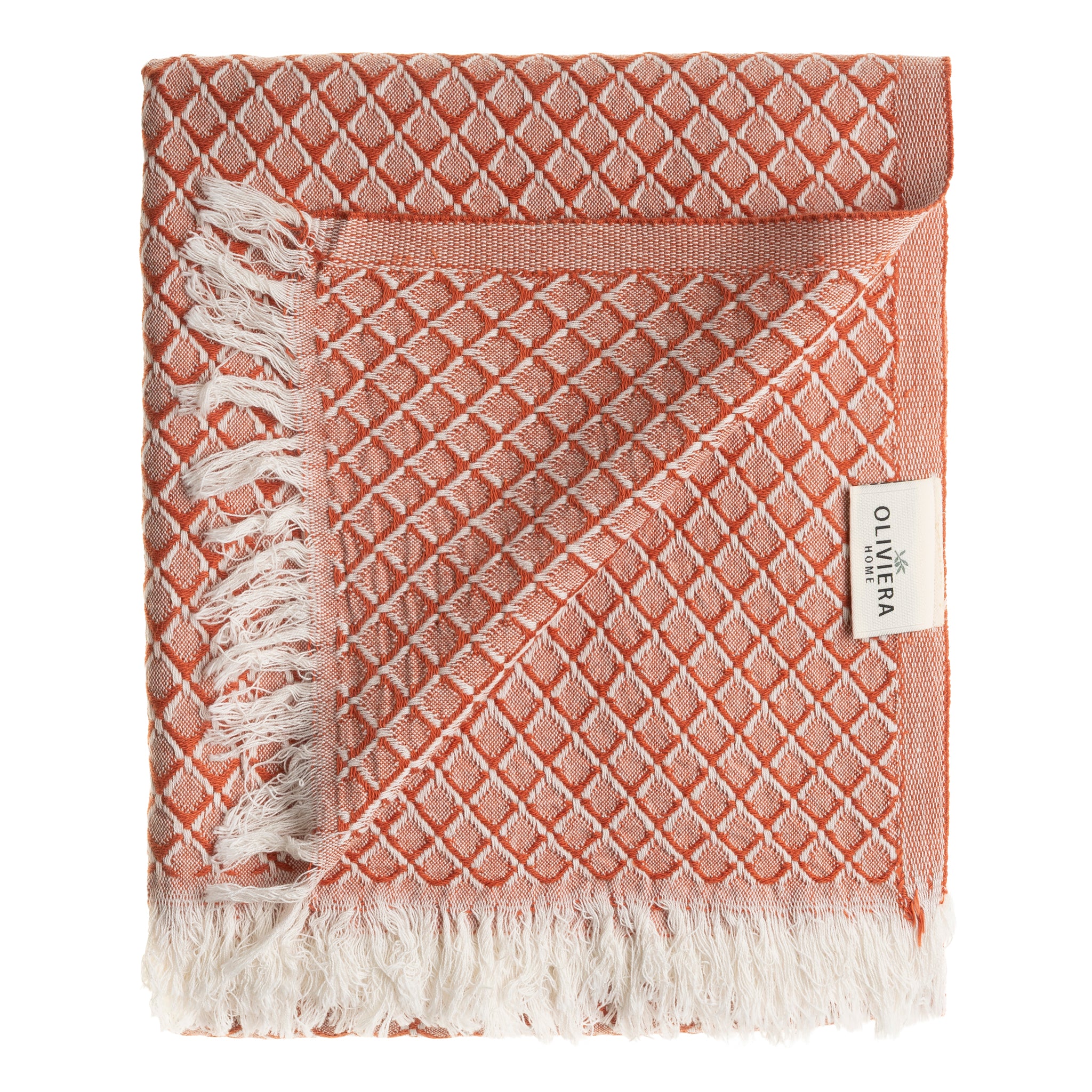 Serenity Grid Turkish Cotton Towels