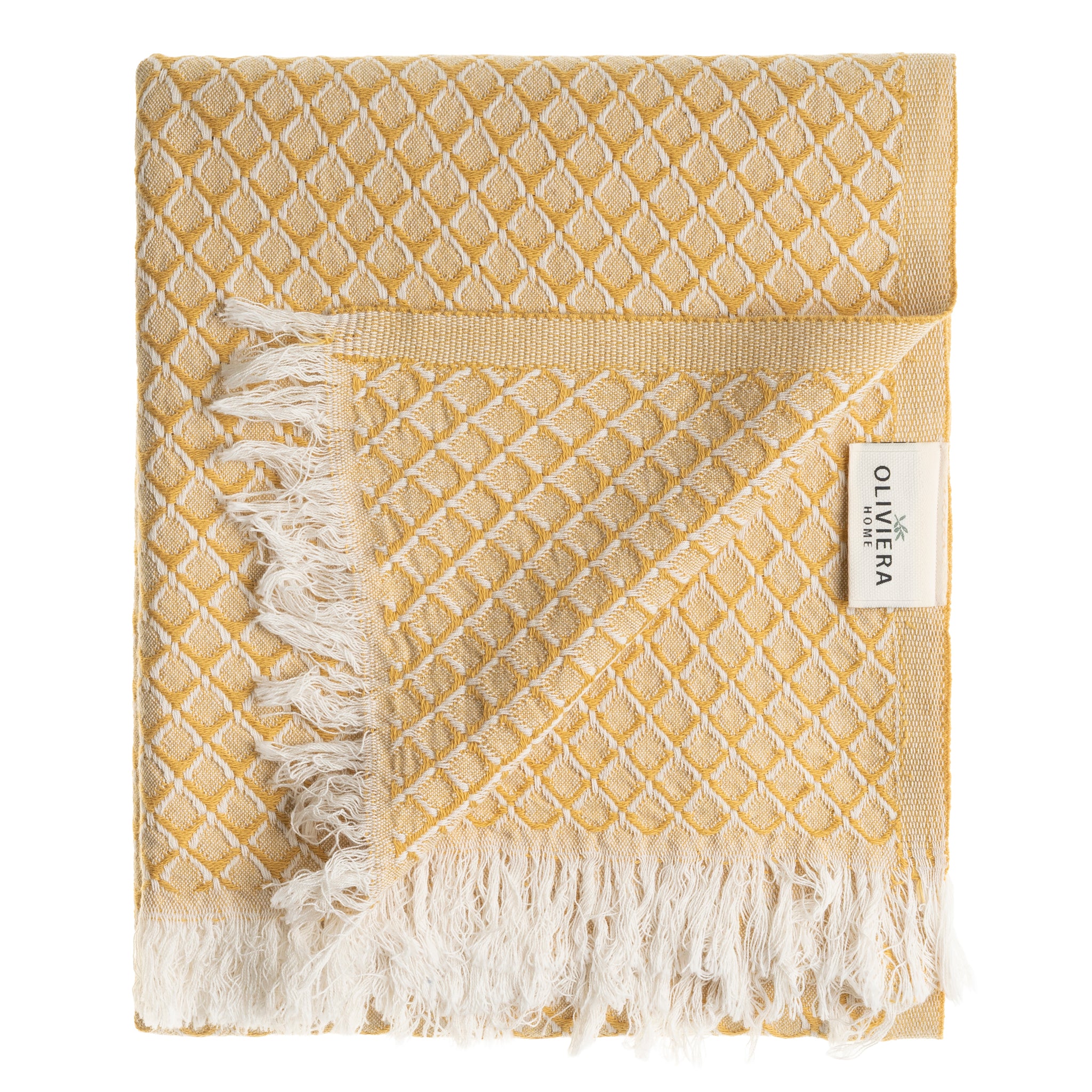Serenity Grid Turkish Cotton Towels