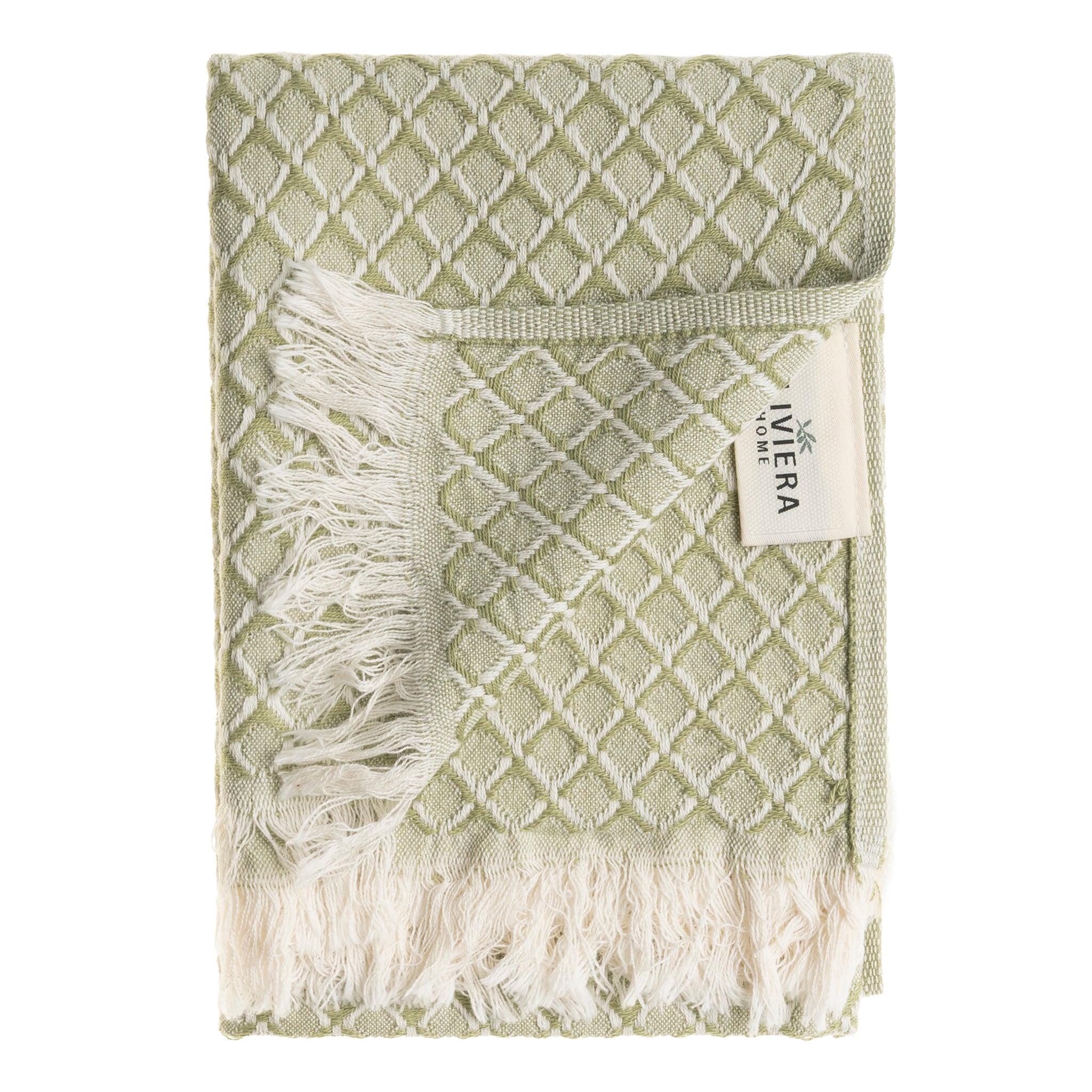 Serenity Grid Turkish Cotton Towels