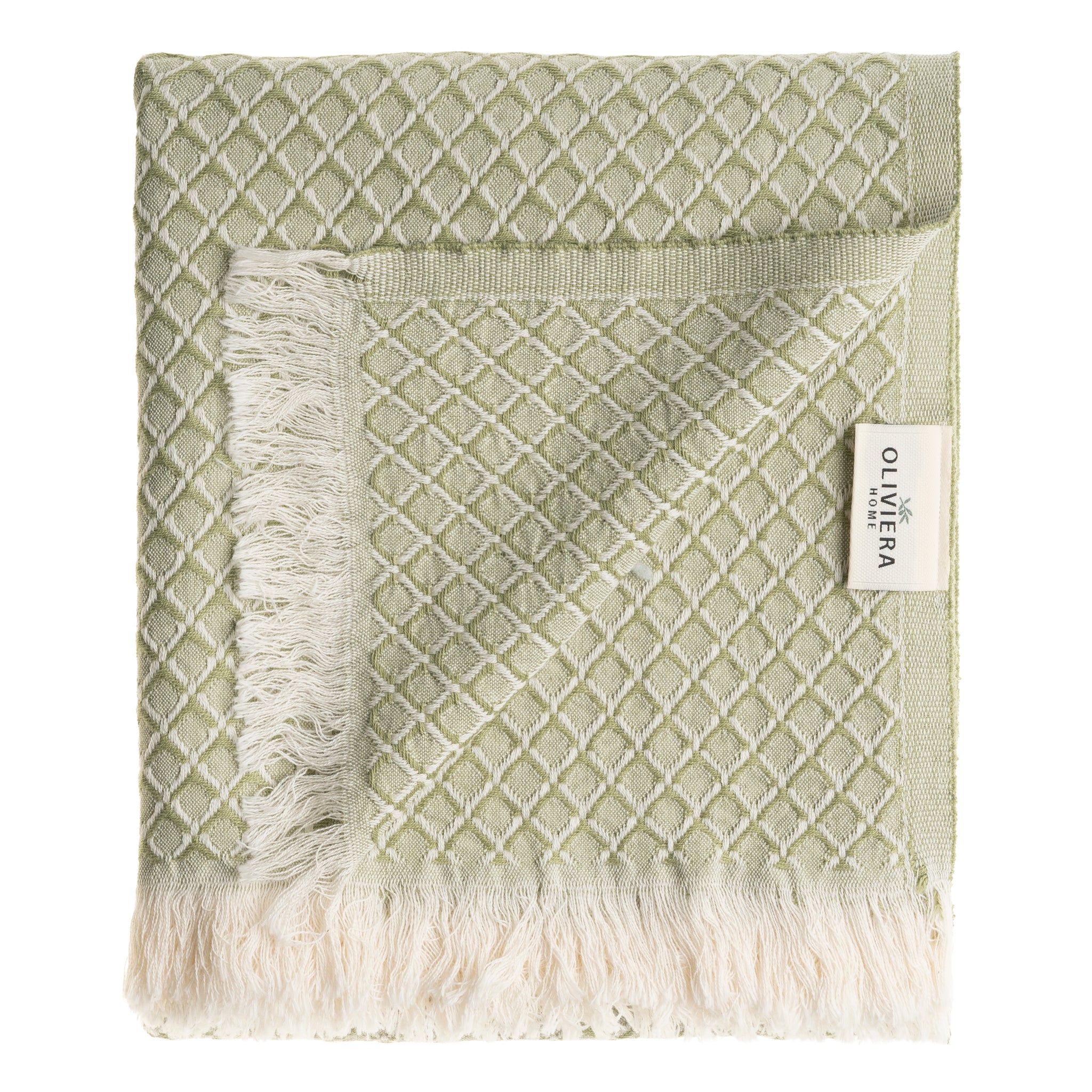 Serenity Grid Turkish Cotton Towels