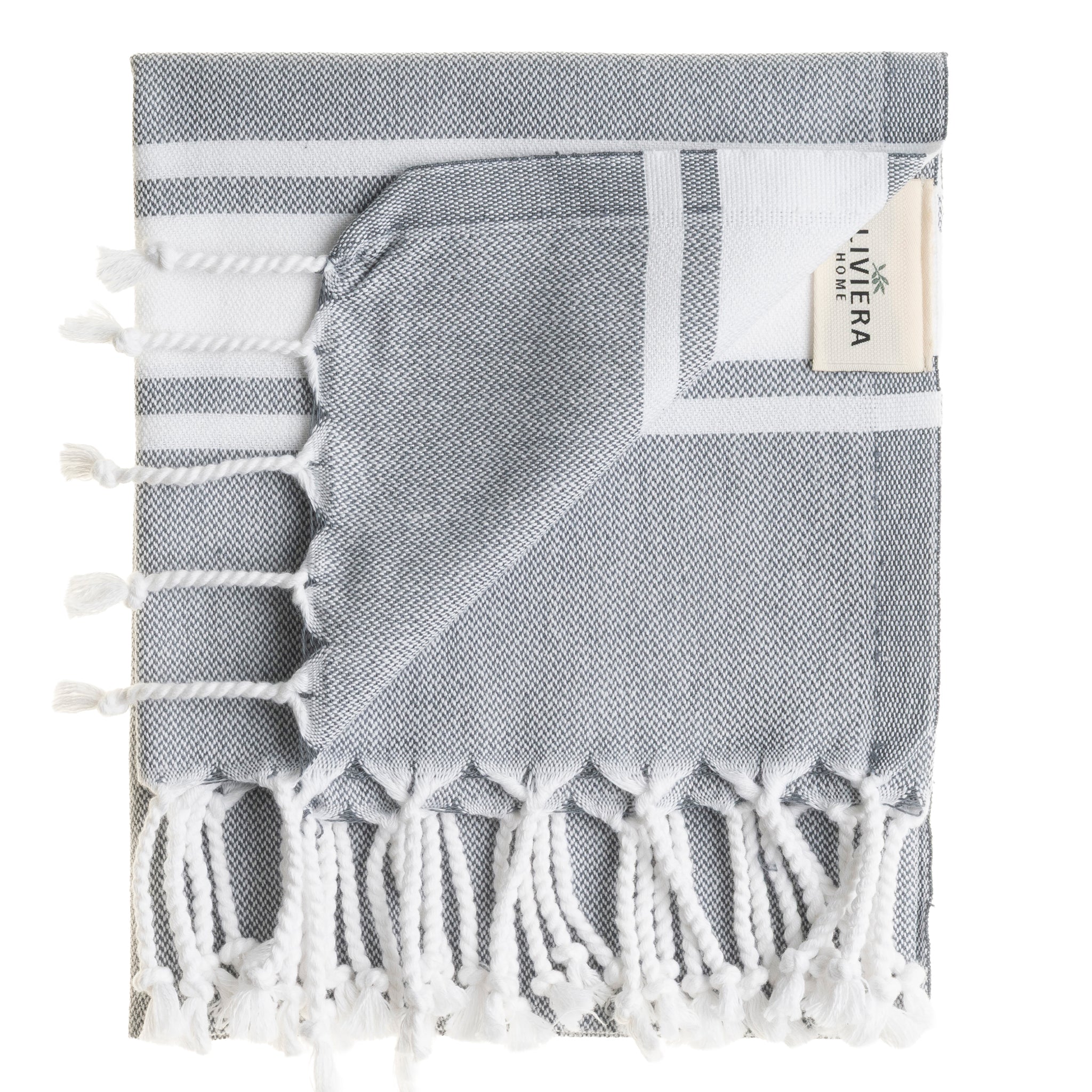 Mono Stripe Turkish Cotton Hand & Kitchen Towel Bundle