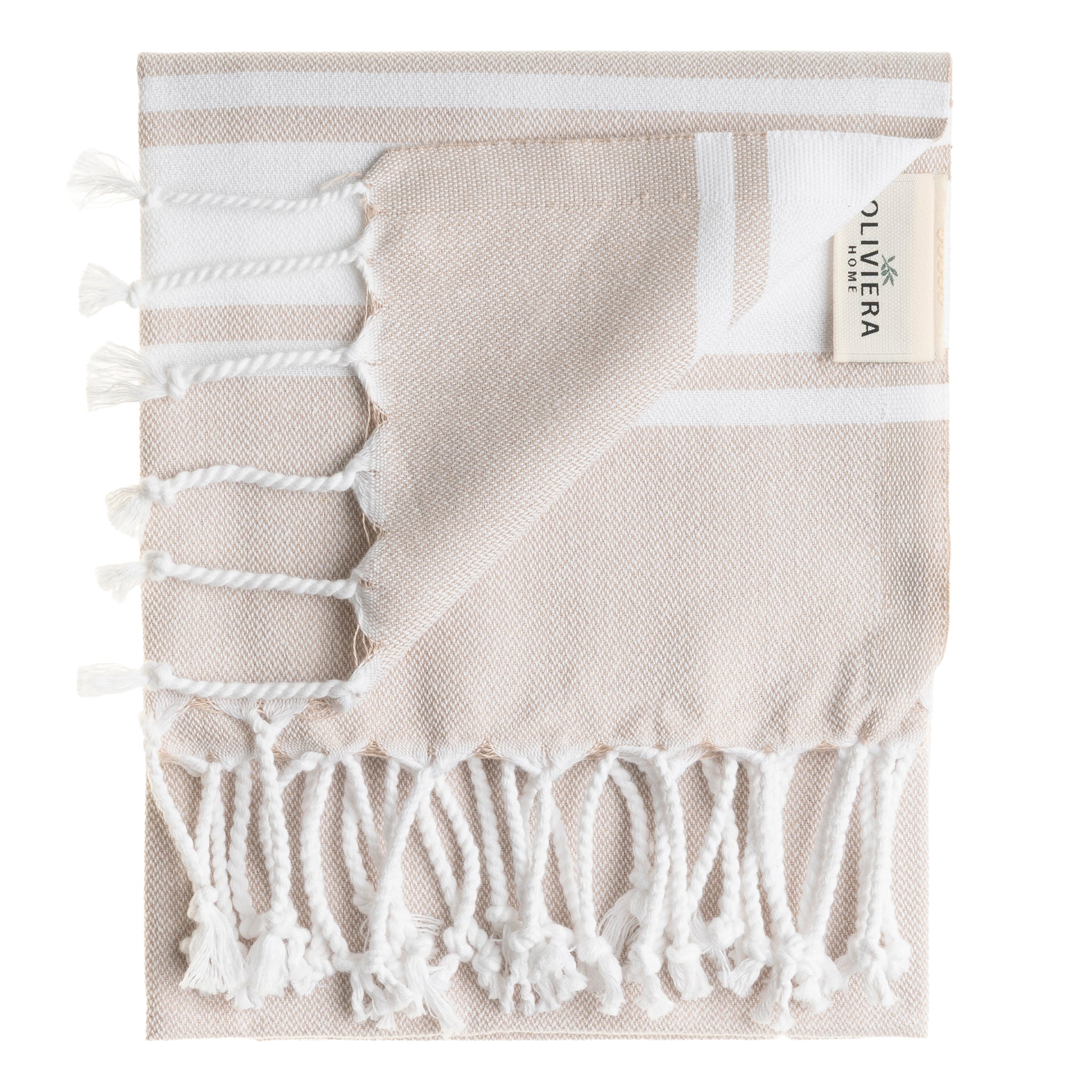 Mono Stripe Turkish Cotton Hand & Kitchen Towel Bundle