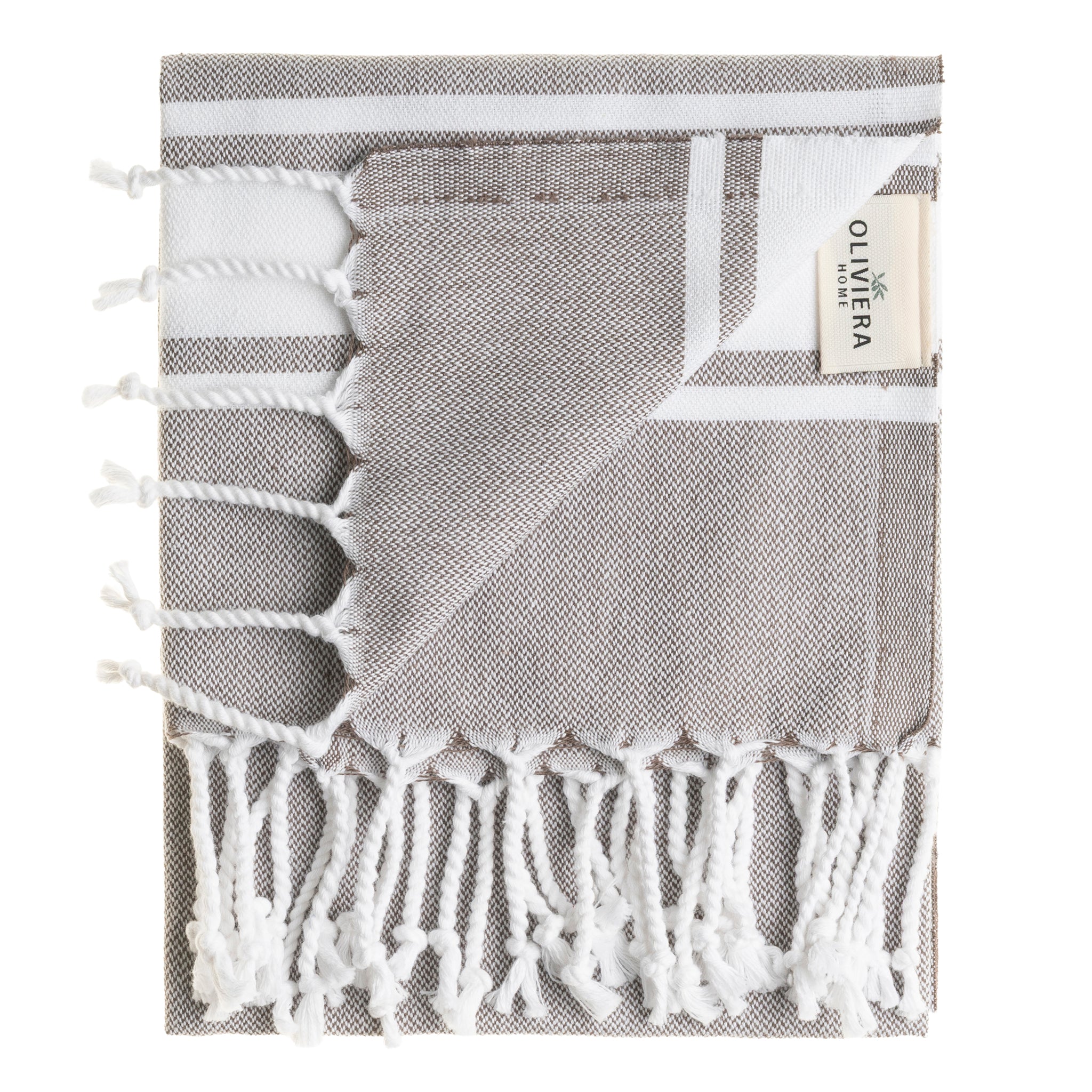 Mono Stripe Turkish Cotton Hand & Kitchen Towel Bundle