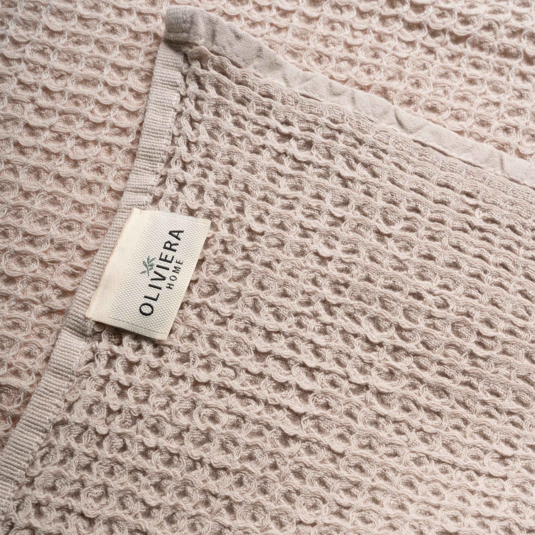 Waffle Turkish Cotton Hand Towel Set of 2