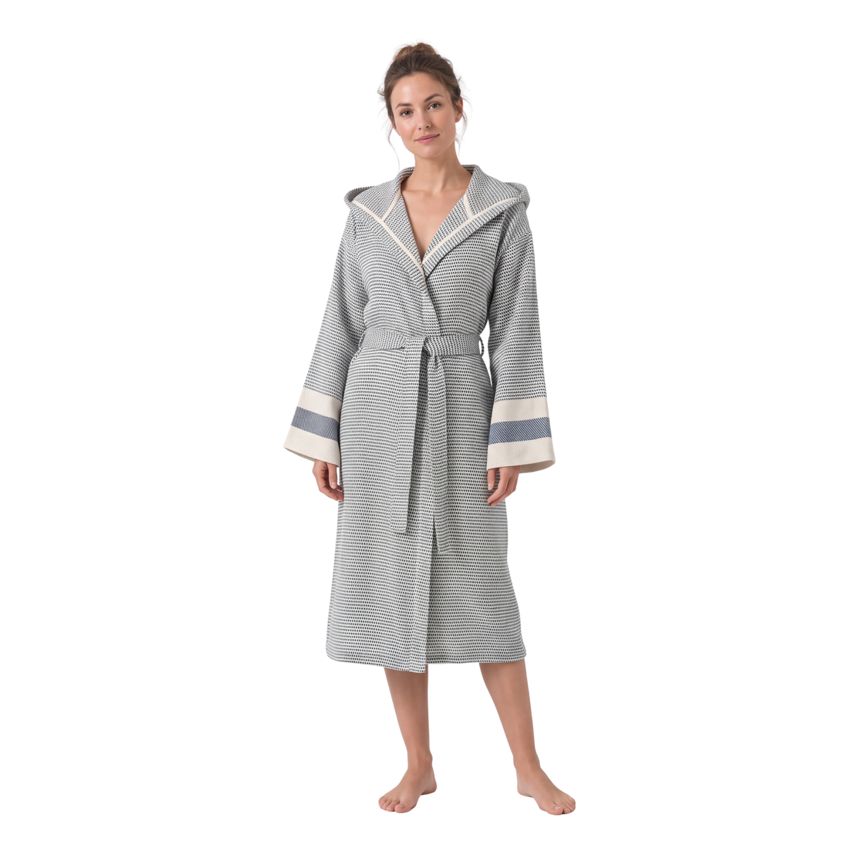 Pixel Turkish Cotton Towel Robe