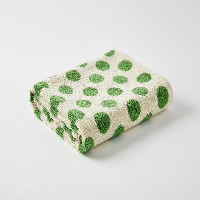 generate a green dots towel snapshoot